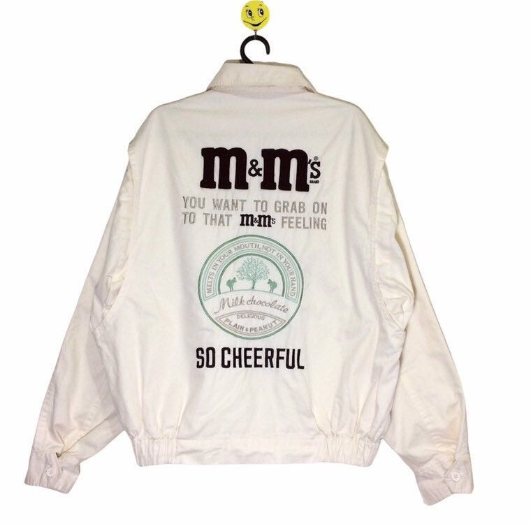 Cartoon Network × Vintage M&M's Big Logo Embroidery jacket Mm's Bomber Sweater Zipper Size US L / EU 52-54 / 3 - 1 Thumbnail