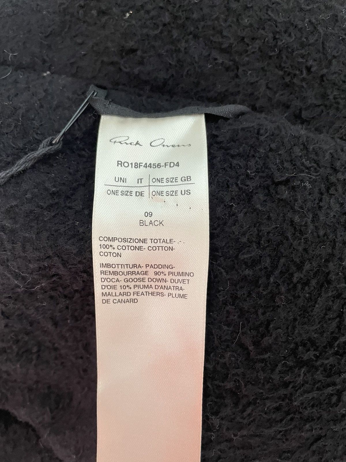 Rick Owens AW18 goose down extra long scarf Size ONE SIZE - 5 Thumbnail