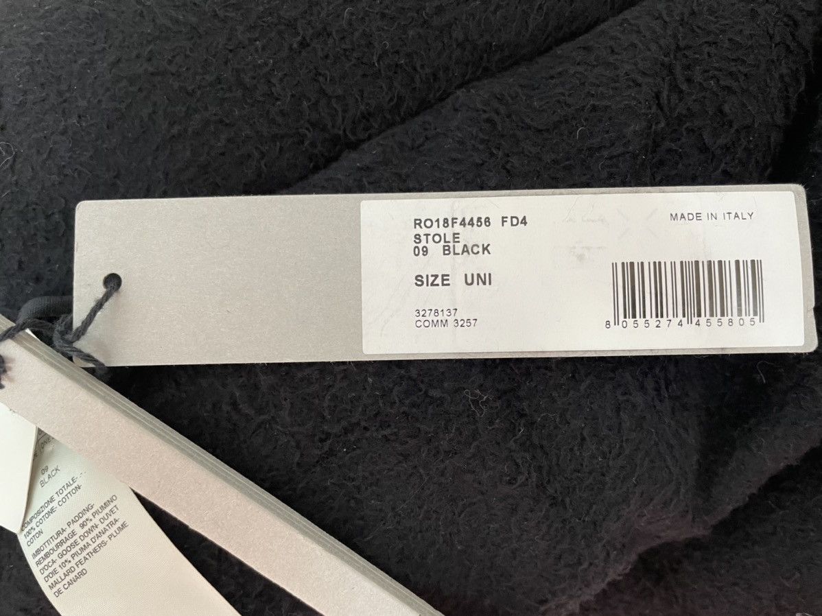 Rick Owens AW18 goose down extra long scarf Size ONE SIZE - 6 Thumbnail