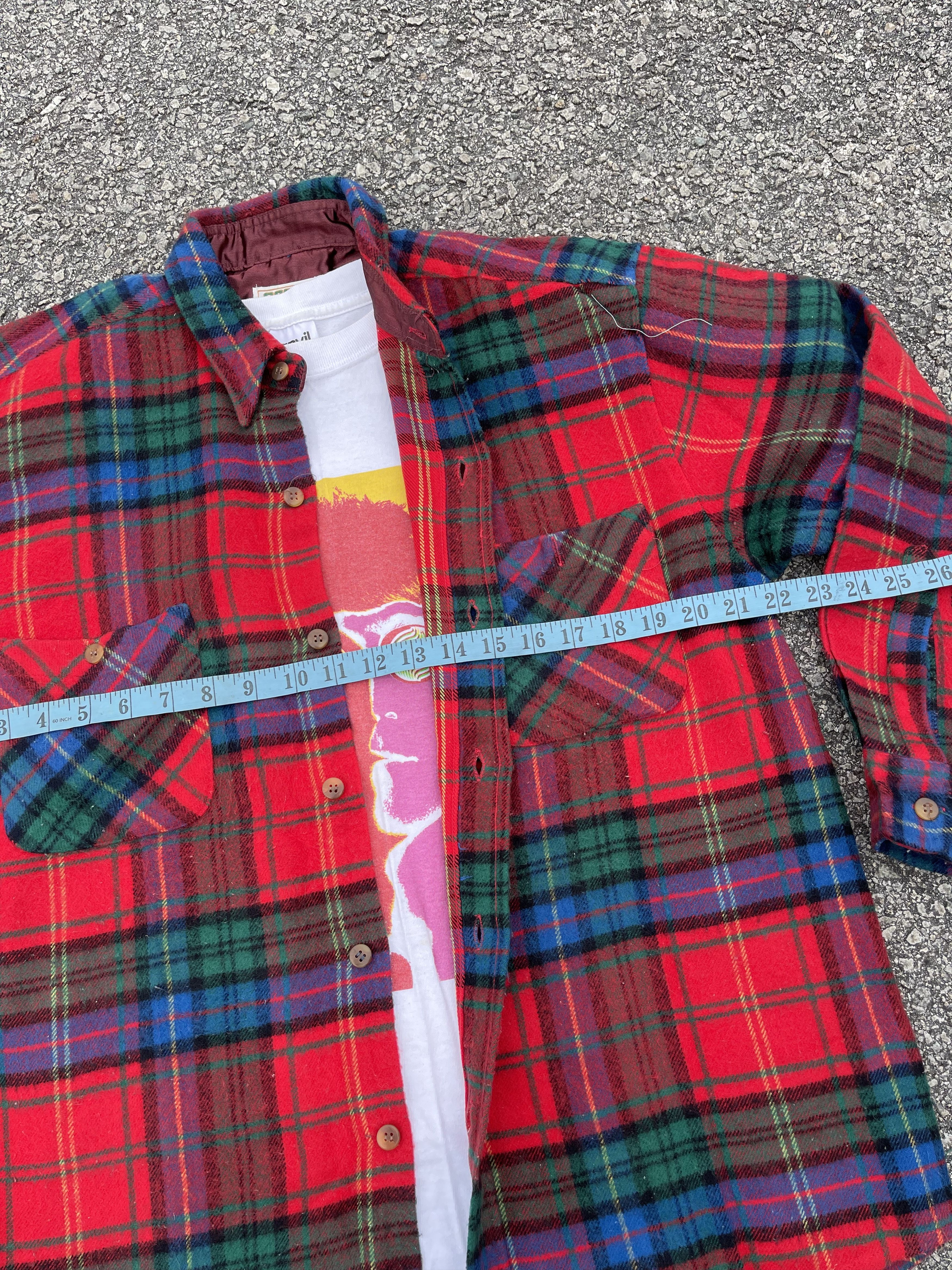 Flannel × Vintage Vtg Wool Flannel Shirt Size US XL / EU 56 / 4 - 6 Thumbnail