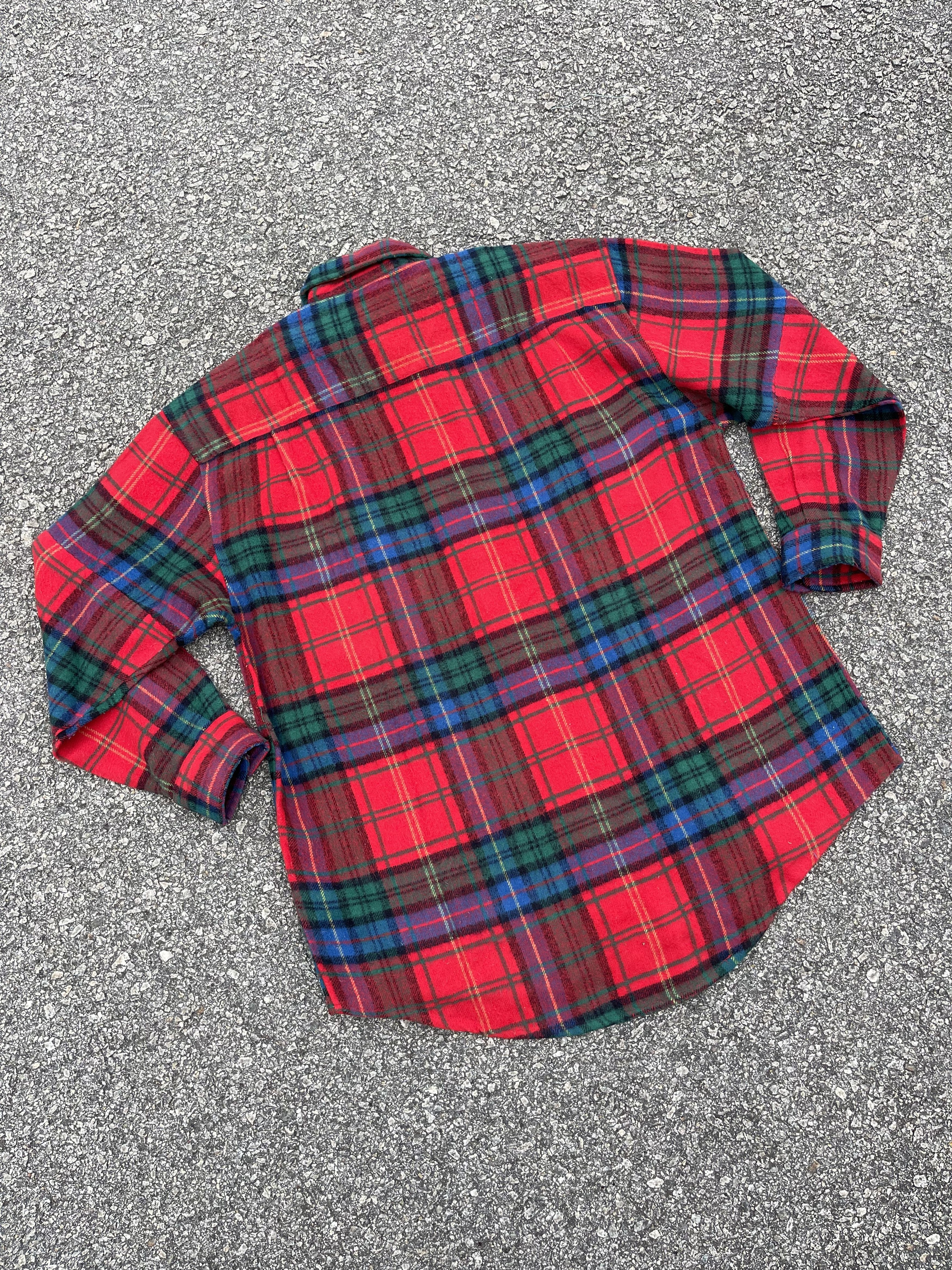Flannel × Vintage Vtg Wool Flannel Shirt Size US XL / EU 56 / 4 - 10 Thumbnail