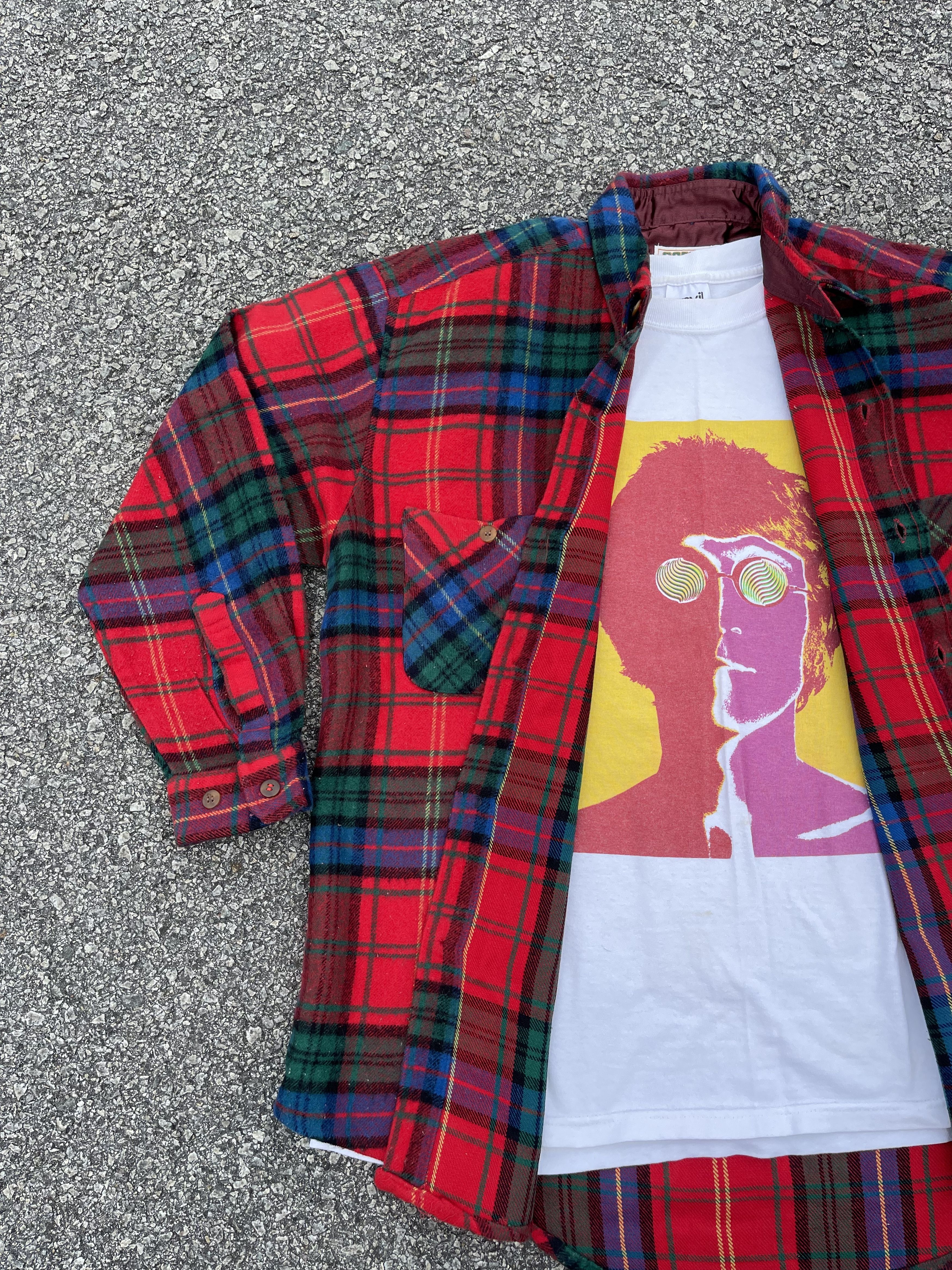 Flannel × Vintage Vtg Wool Flannel Shirt Size US XL / EU 56 / 4 - 1 Thumbnail