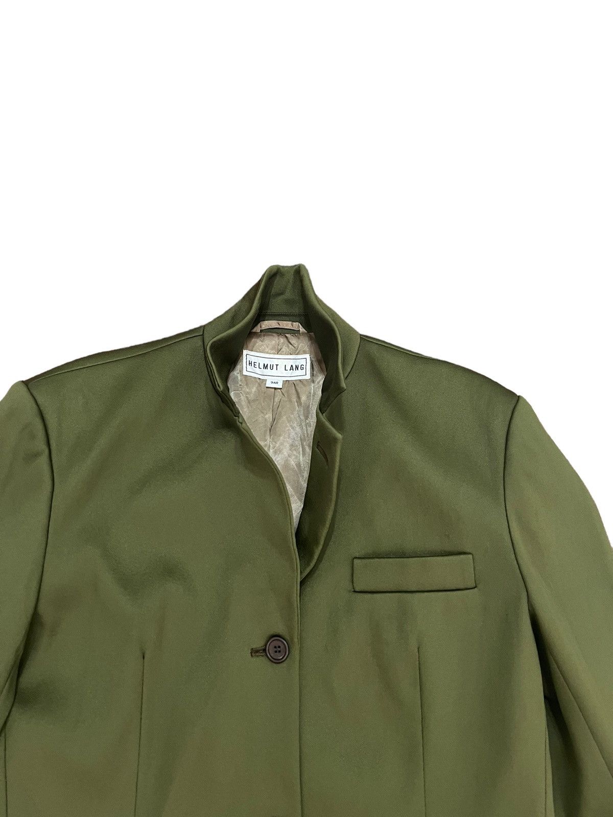 Helmut Lang Vintage Helmut Lang Green Nylon Jacket Blazer Size US M / EU 48-50 / 2 - 5 Thumbnail