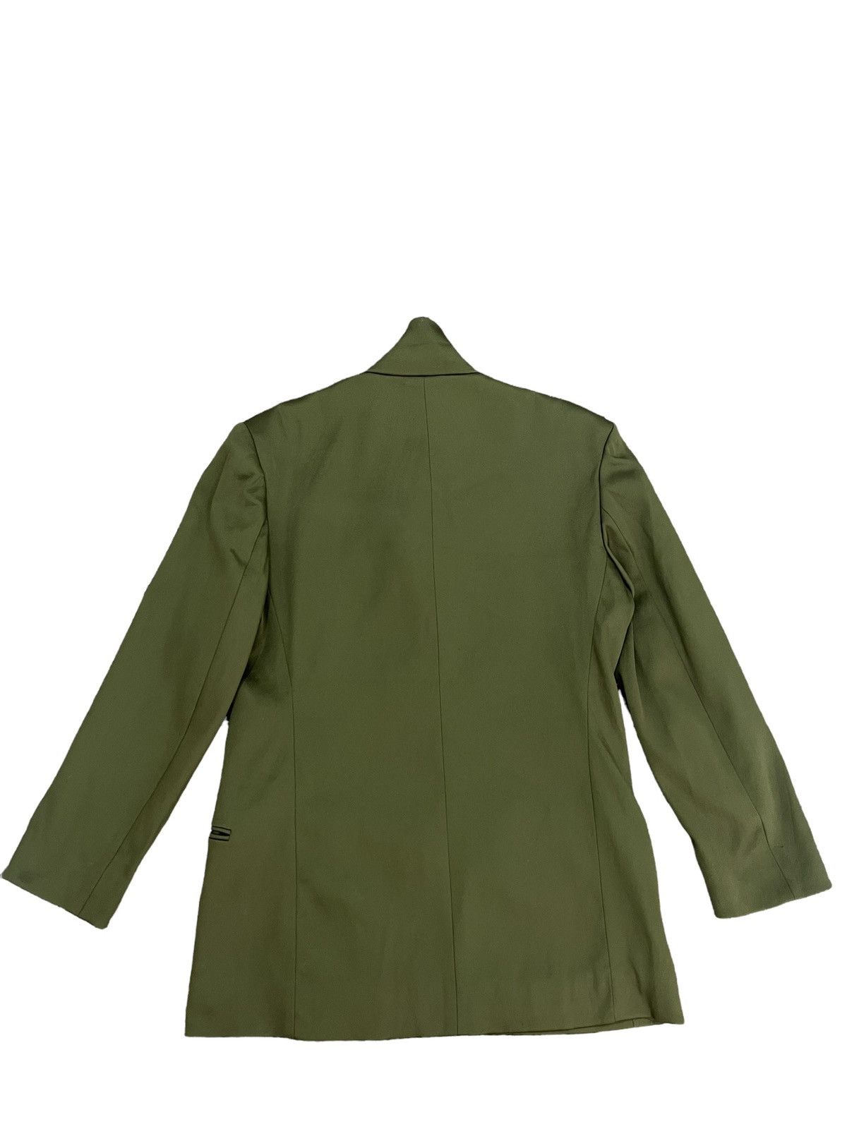 Helmut Lang Vintage Helmut Lang Green Nylon Jacket Blazer Size US M / EU 48-50 / 2 - 2 Thumbnail