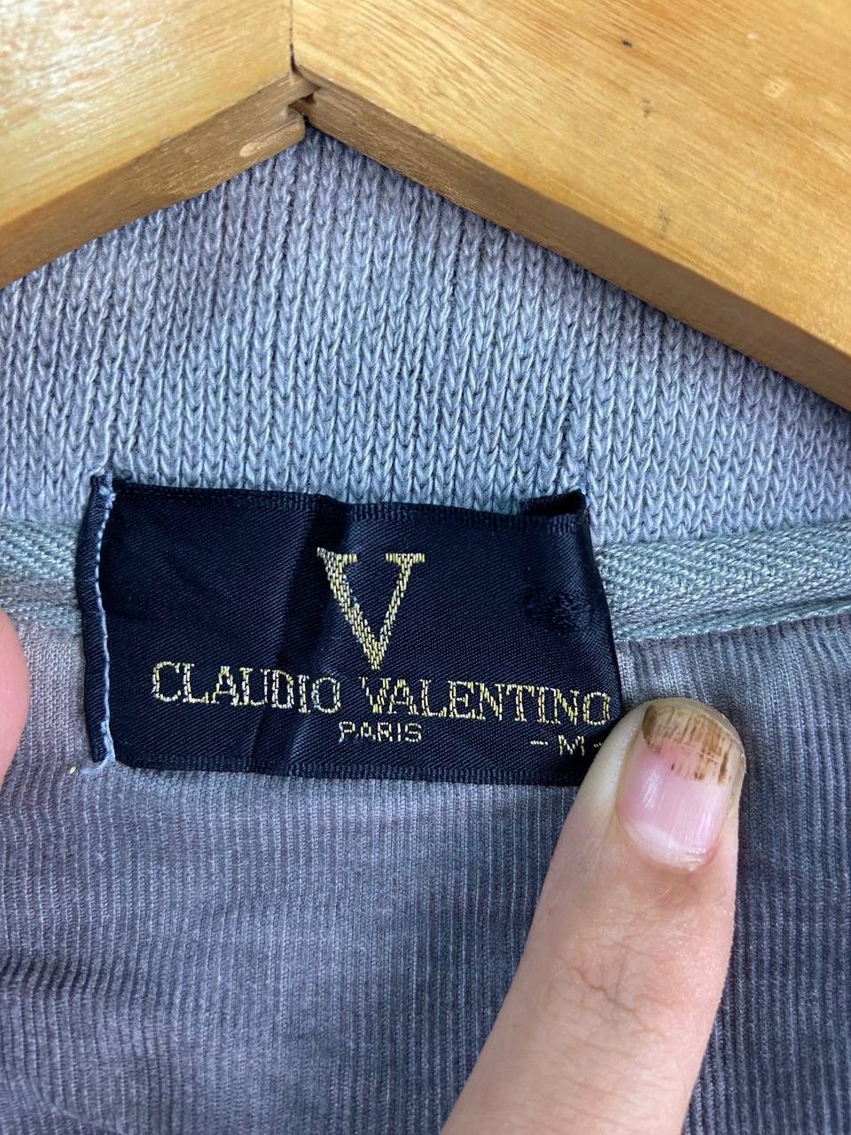 Designer × Valentino × Vintage Vintage claudio valentino pullover sweatshirt baggy boxy Size M / US 6-8 / IT 42-44 - 8 Thumbnail