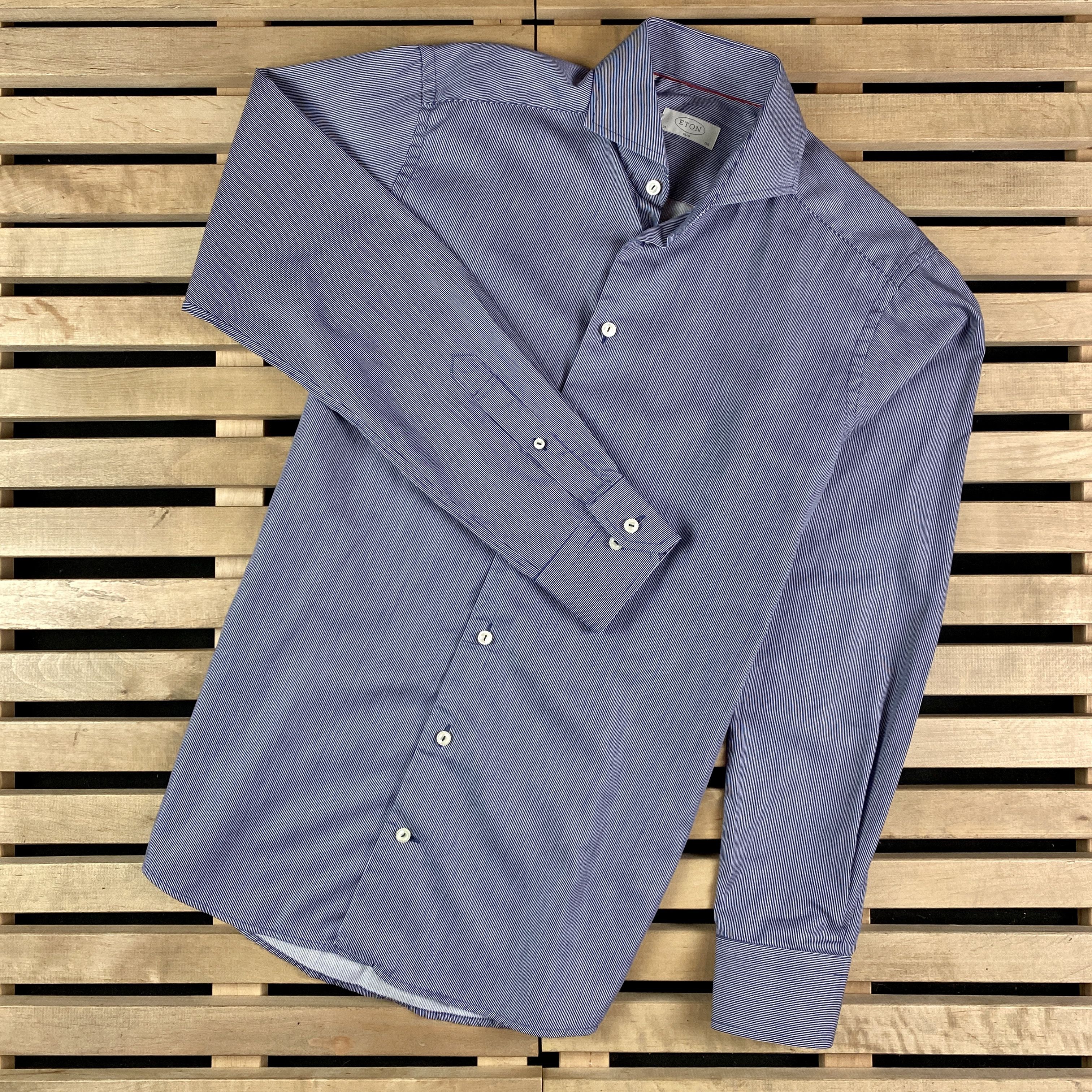 Eton Mens Shirt Long Sleeve Eton Size 39/15.5 Size US S / EU 44-46 / 1 - 1 Thumbnail