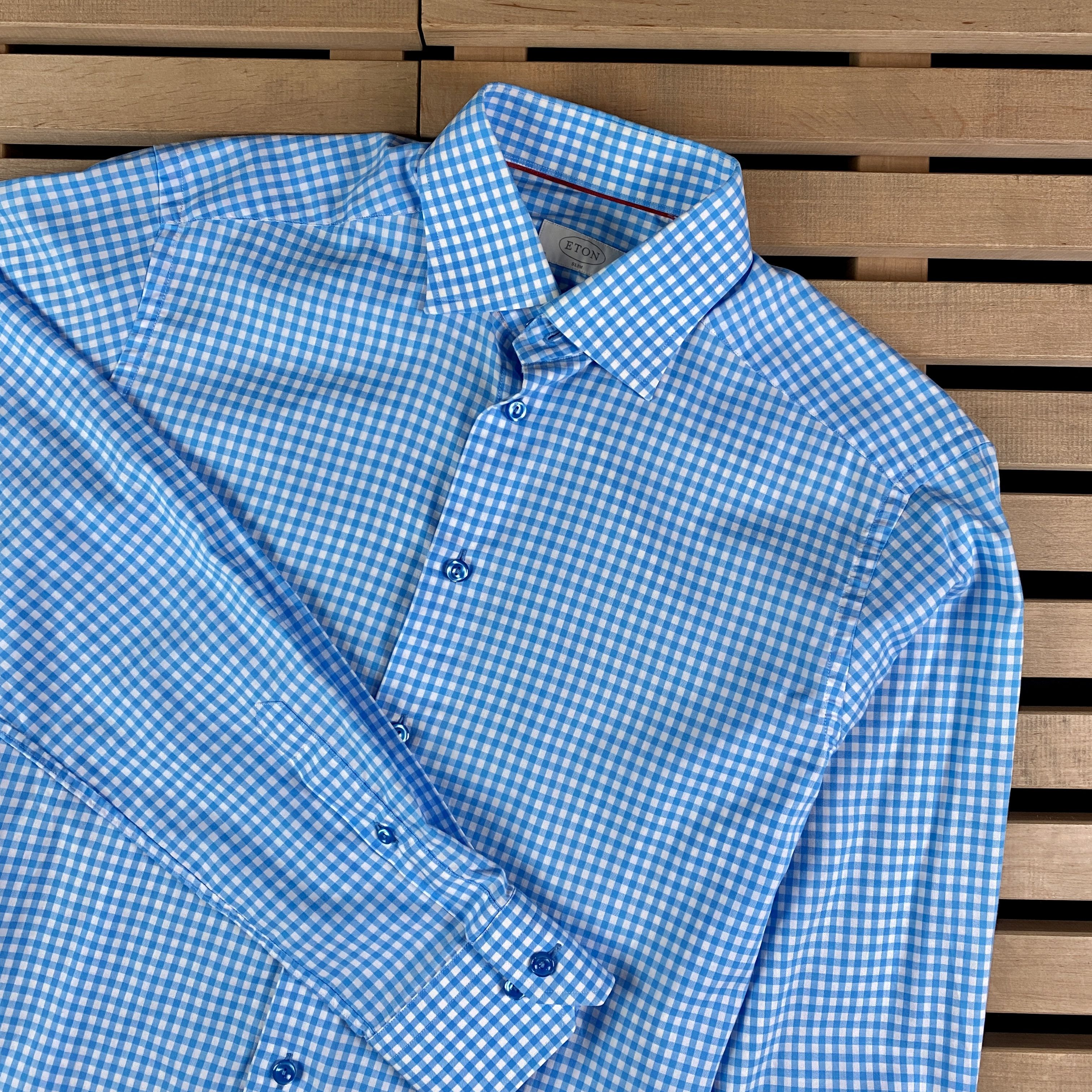 Eton Mens Shirt Long Sleeve Eton Size 39/15.5 Size US M / EU 48-50 / 2 - 2 Thumbnail