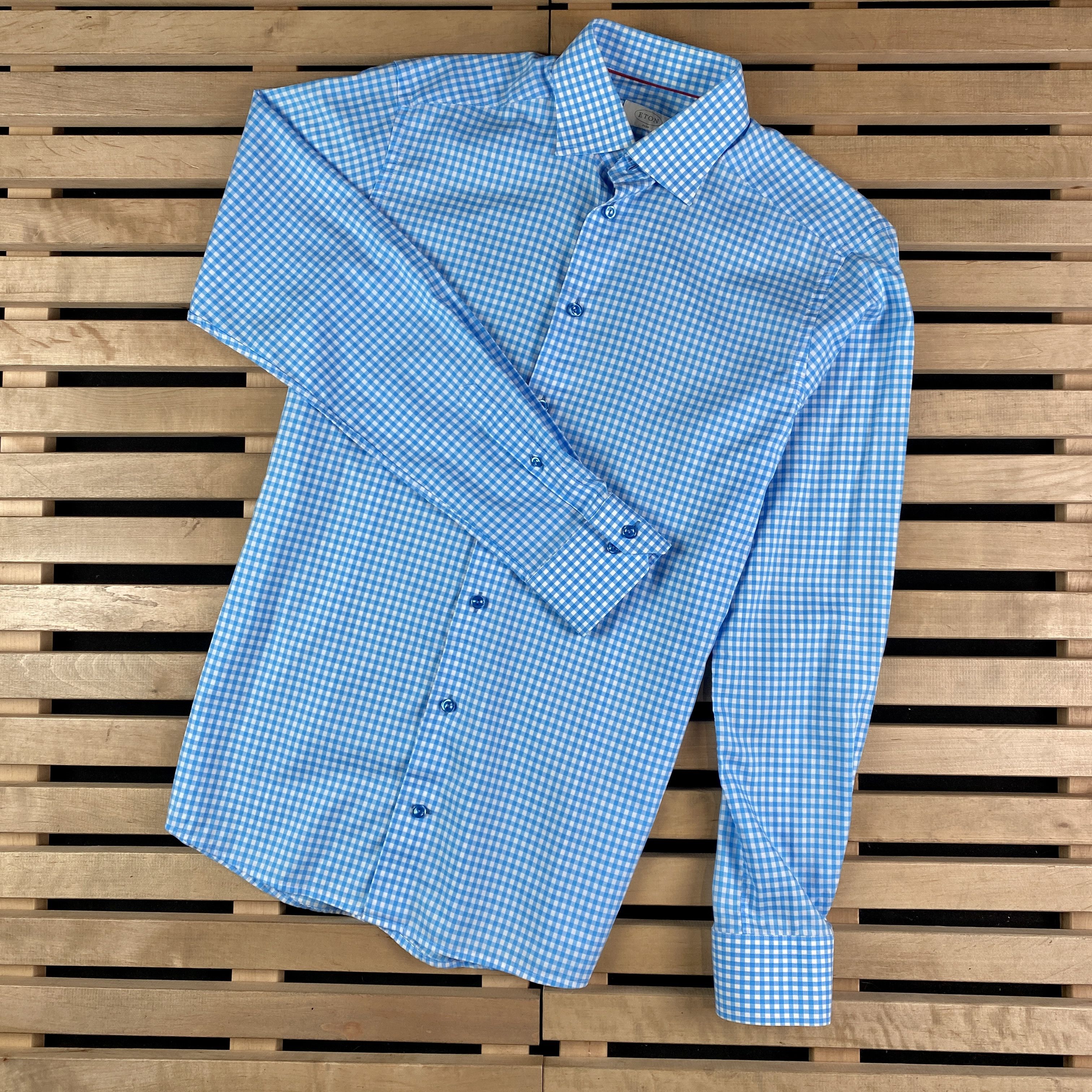 Eton Mens Shirt Long Sleeve Eton Size 39/15.5 Size US M / EU 48-50 / 2 - 1 Thumbnail