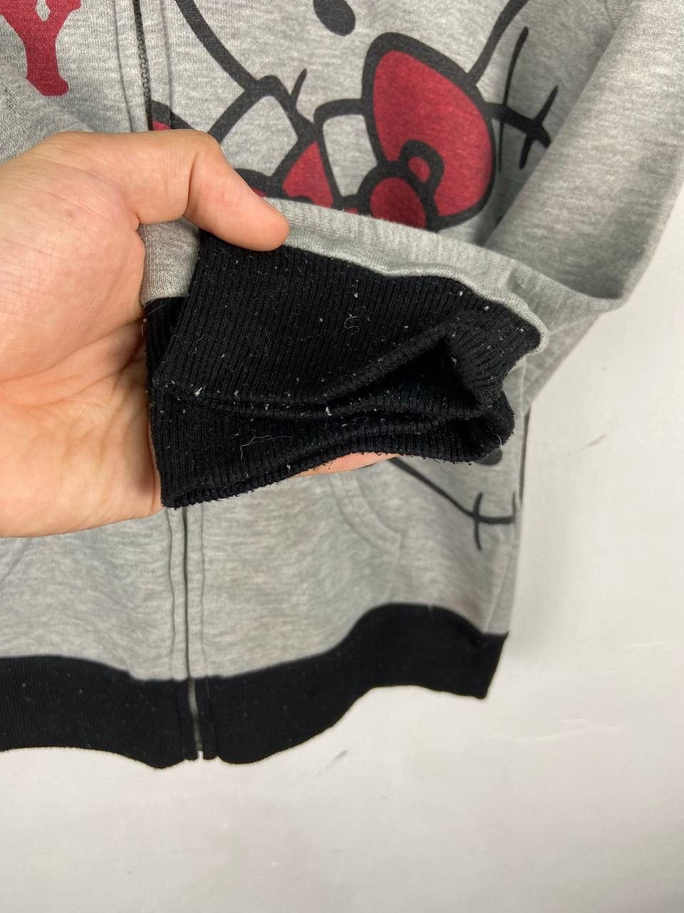 Cartoon Network × Vintage Vintage Hello Kitty crop top Hoodie Sweater Fleece Lining Size XS / US 0-2 / IT 36-38 - 7 Thumbnail