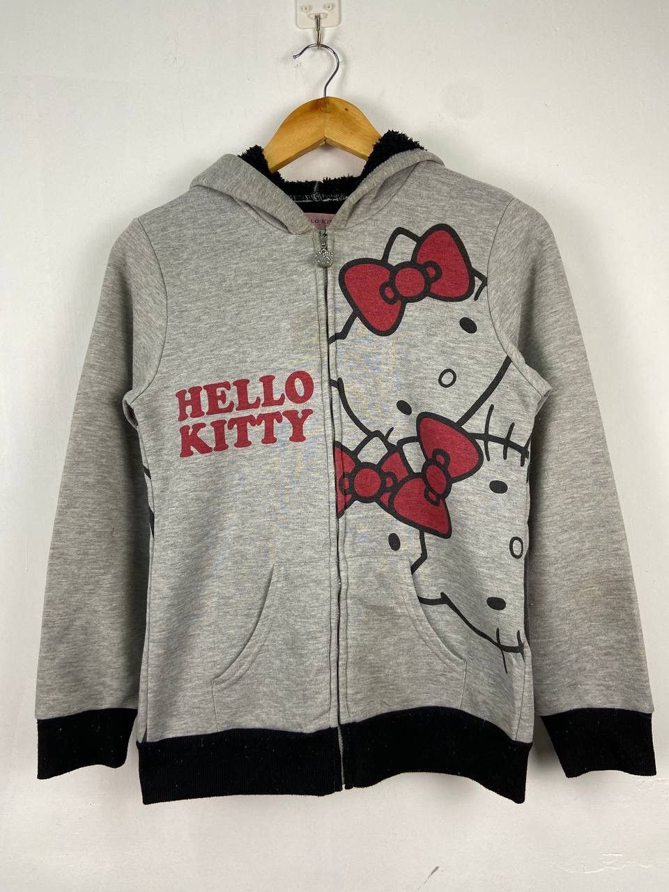 Cartoon Network × Vintage Vintage Hello Kitty crop top Hoodie Sweater Fleece Lining Size XS / US 0-2 / IT 36-38 - 2 Thumbnail