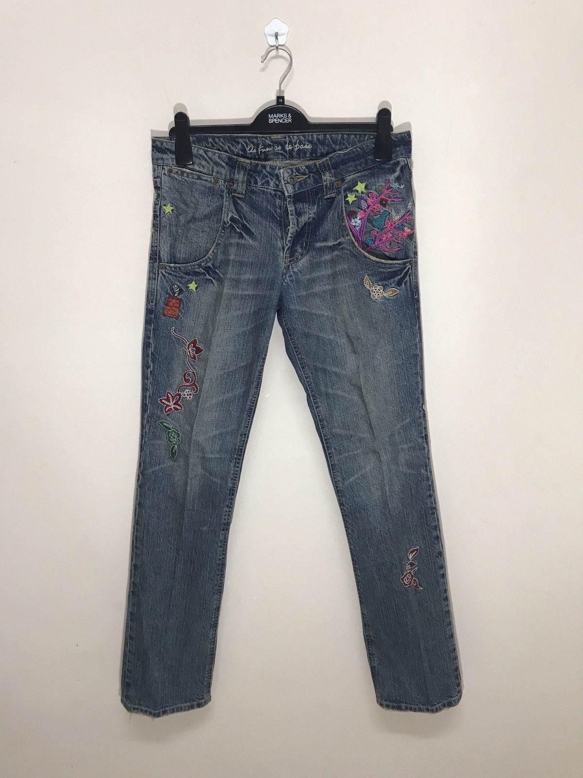 Japanese Brand JAPAN BRAND EMBROIDERED BY AS KNOW AS DE BASE SLIM FIT Size US 32 / EU 48 - 1 Thumbnail