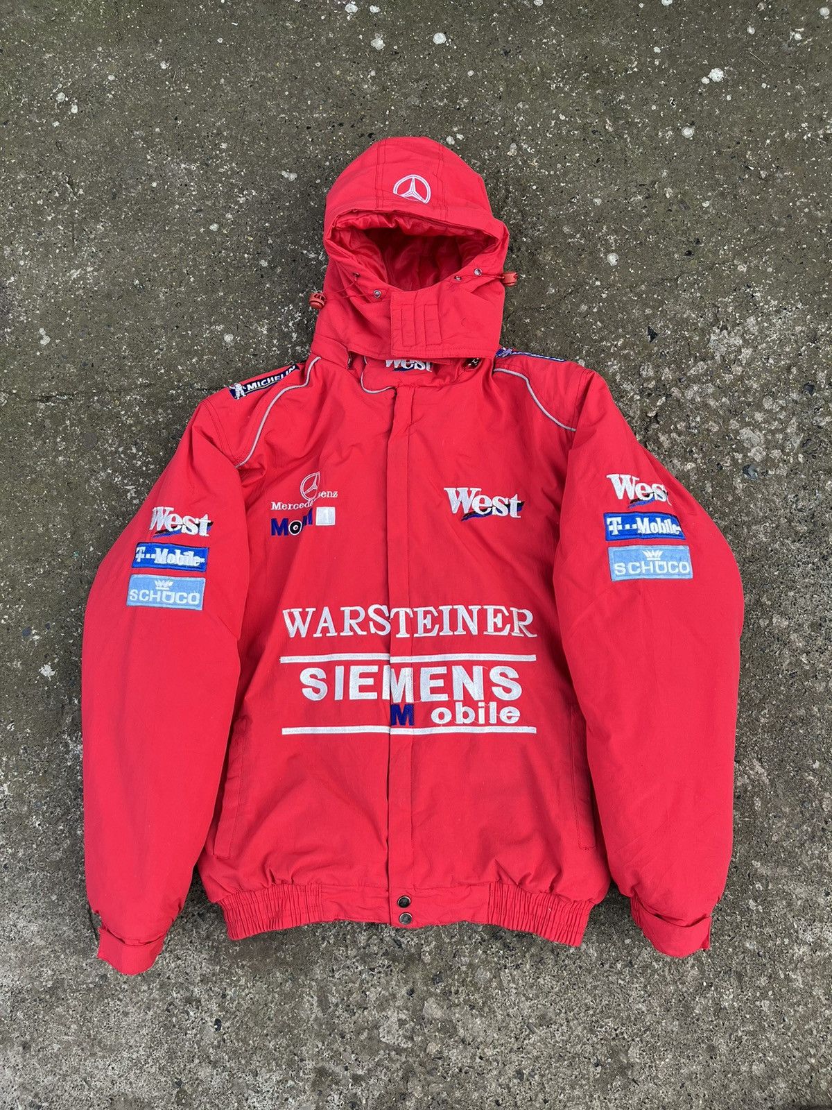 Mercedes benz puffer jacket best sale