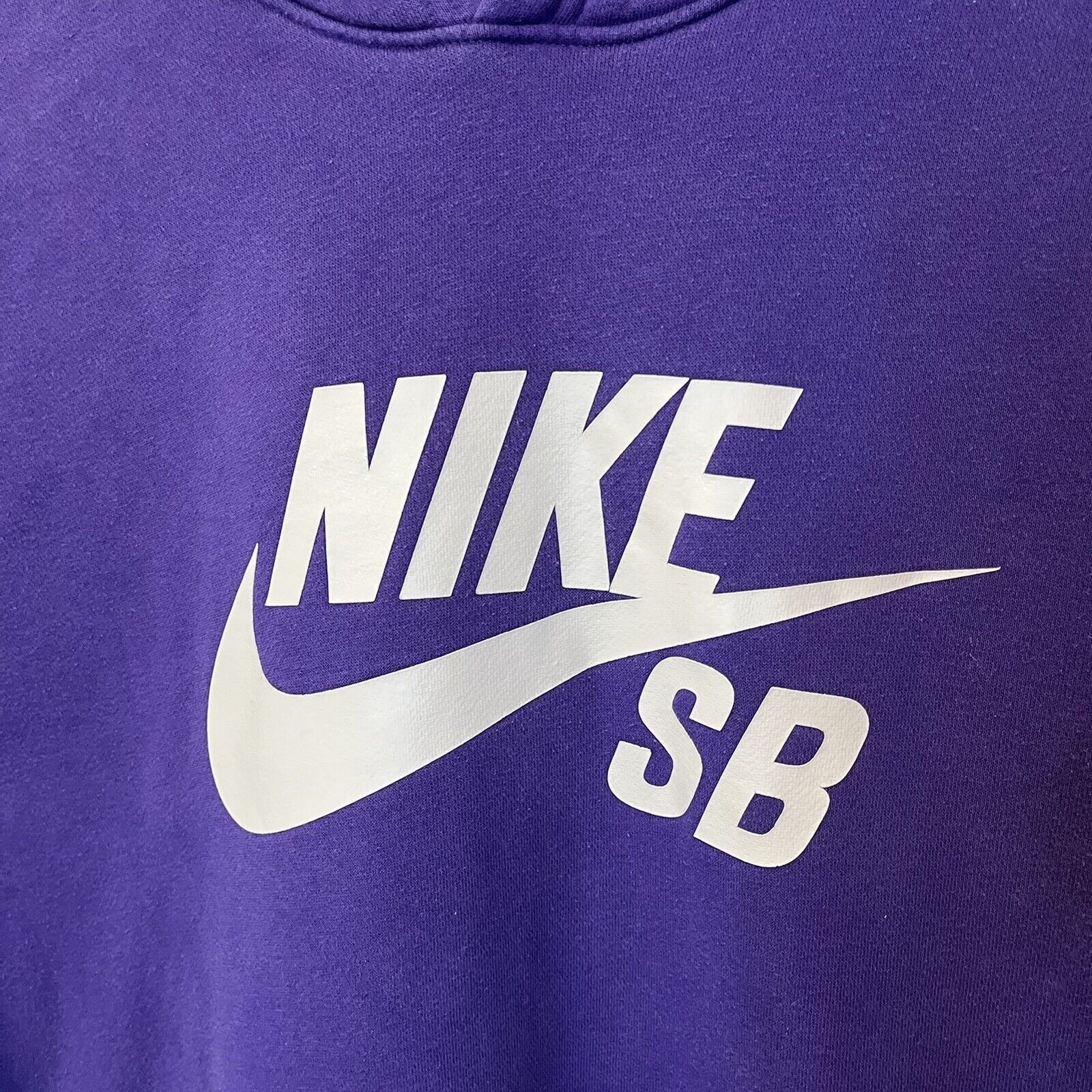 Nike Men's Nike SB Purple Hoodie Logo Spell Out Sweatshirt Size US M / EU 48-50 / 2 - 2 Preview