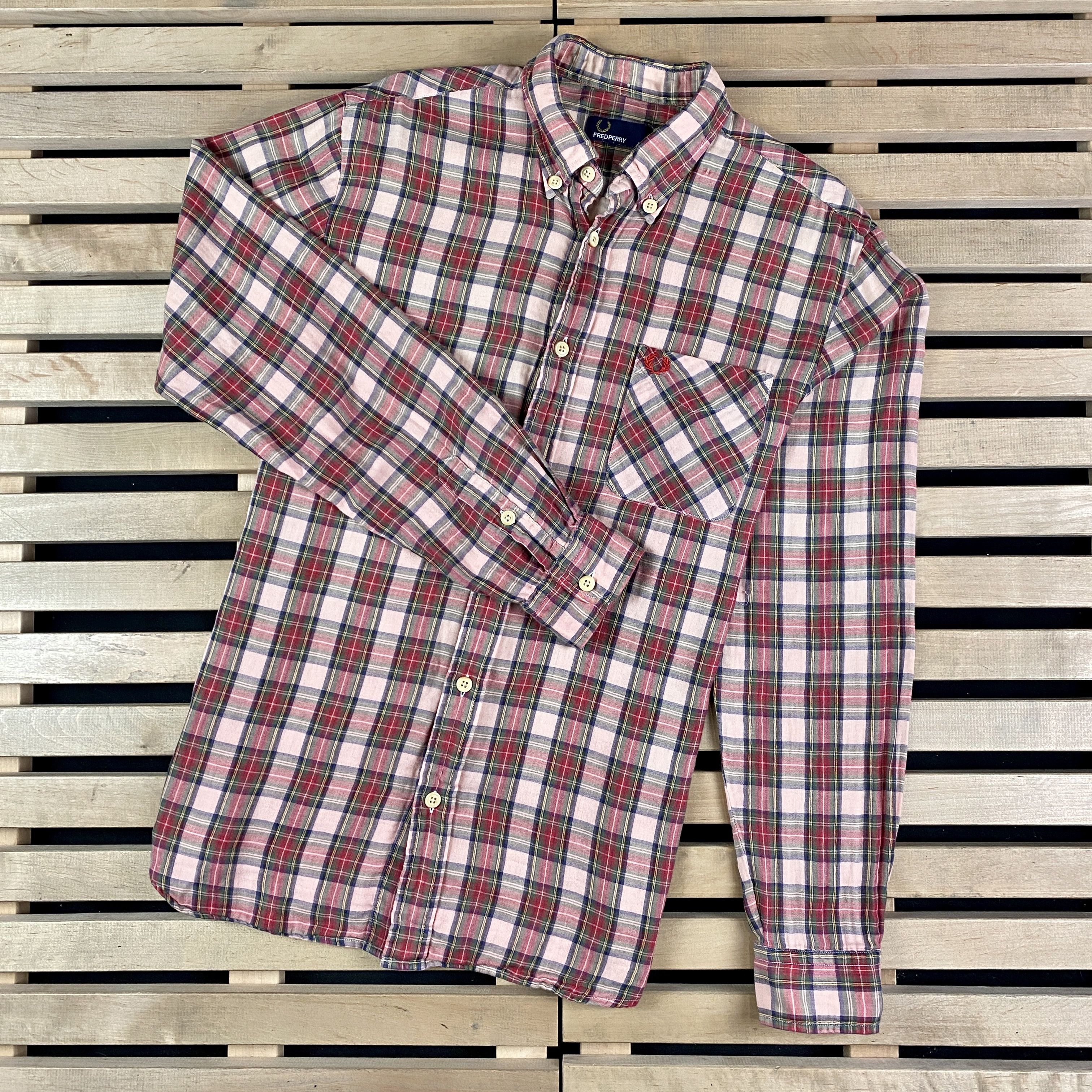 Fred Perry Mens Shirt Long Sleeve Fred Perry Size M Size US M / EU 48-50 / 2 - 1 Thumbnail