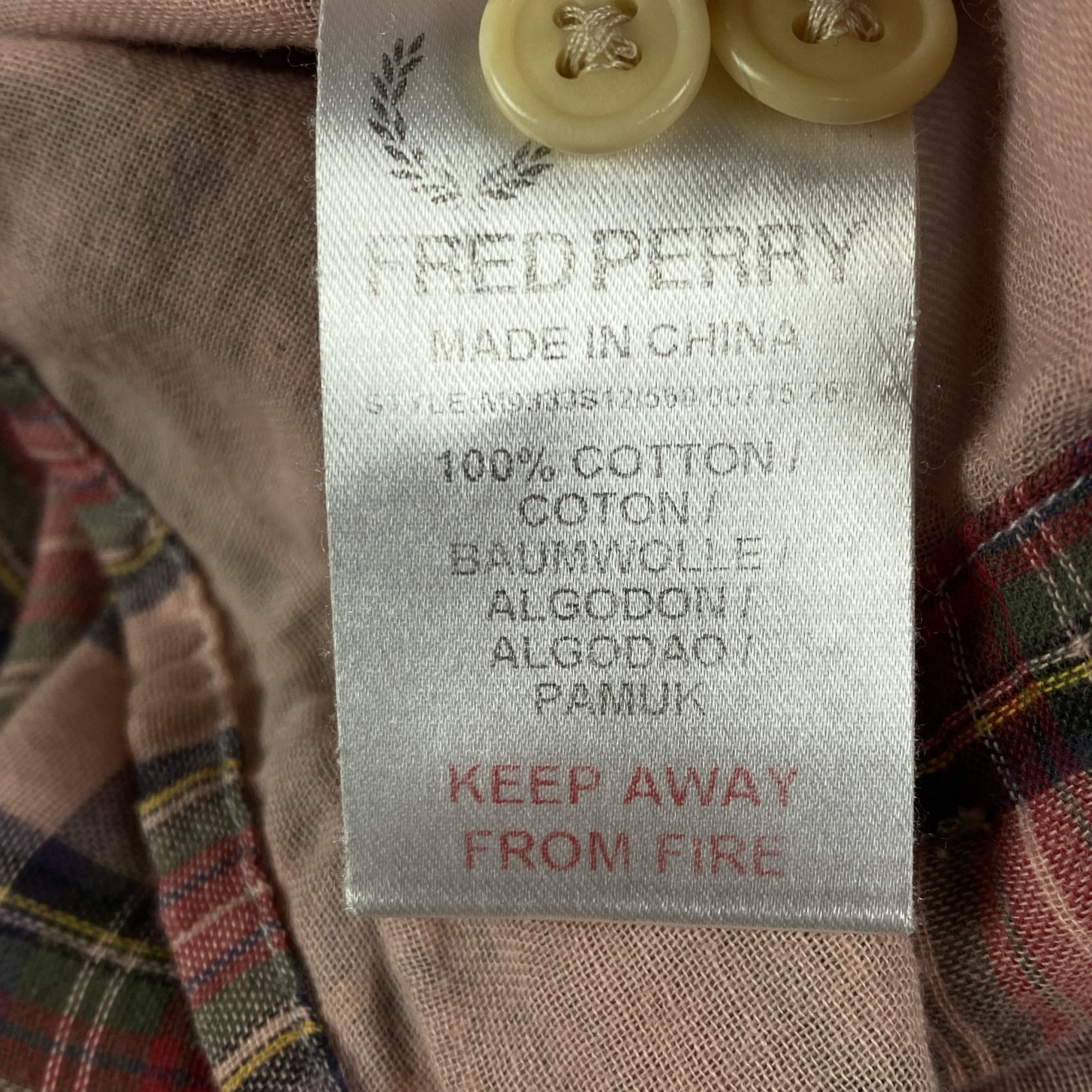 Fred Perry Mens Shirt Long Sleeve Fred Perry Size M Size US M / EU 48-50 / 2 - 6 Thumbnail