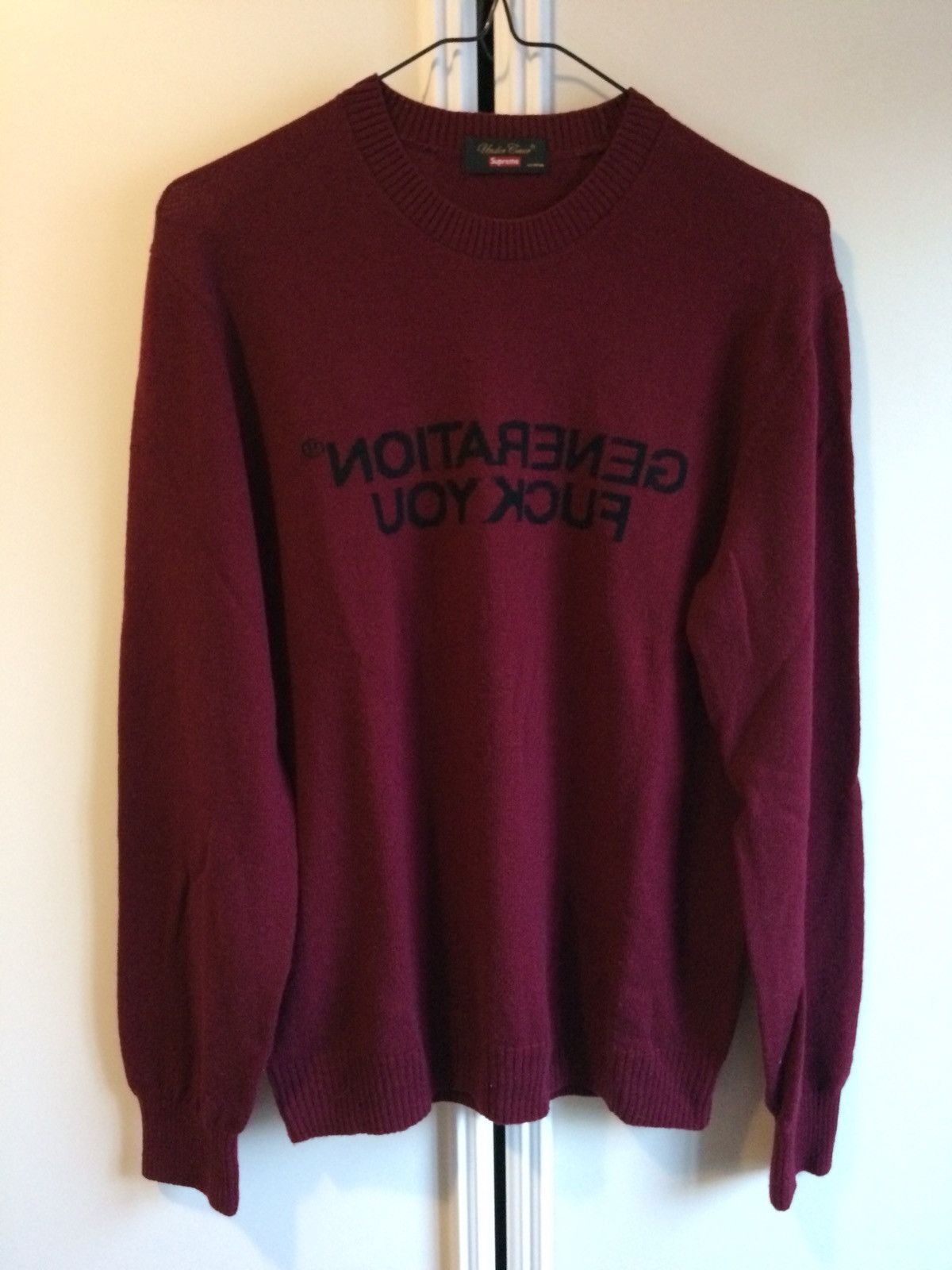 Supreme Undercover Generation Fuck You Sweater | Grailed