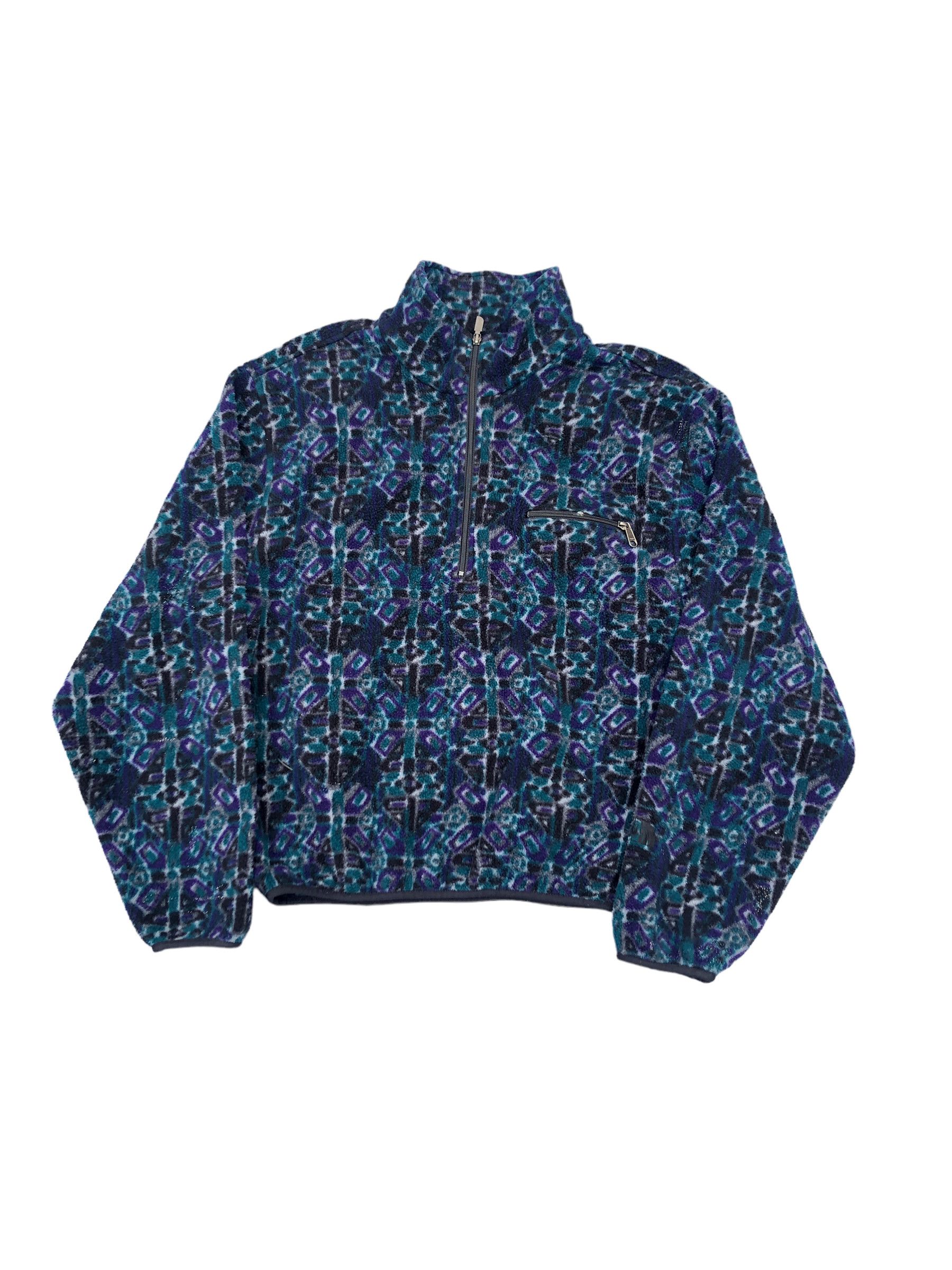 Vintage Y2K The North Face Fleece Pattern Jacket Large