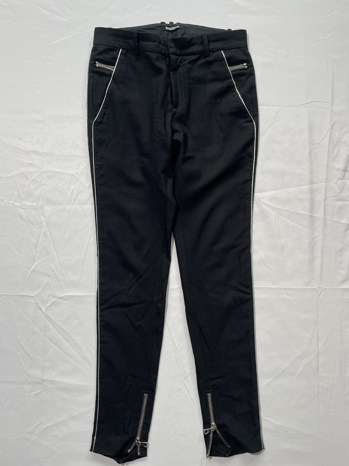 Balmain Balmain Zipper Slim Trousers Size US 30 / EU 46 - 6 Thumbnail