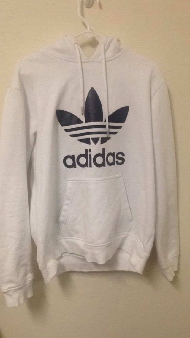 Adidas Cocaine White Trefoil Hoodie | Grailed