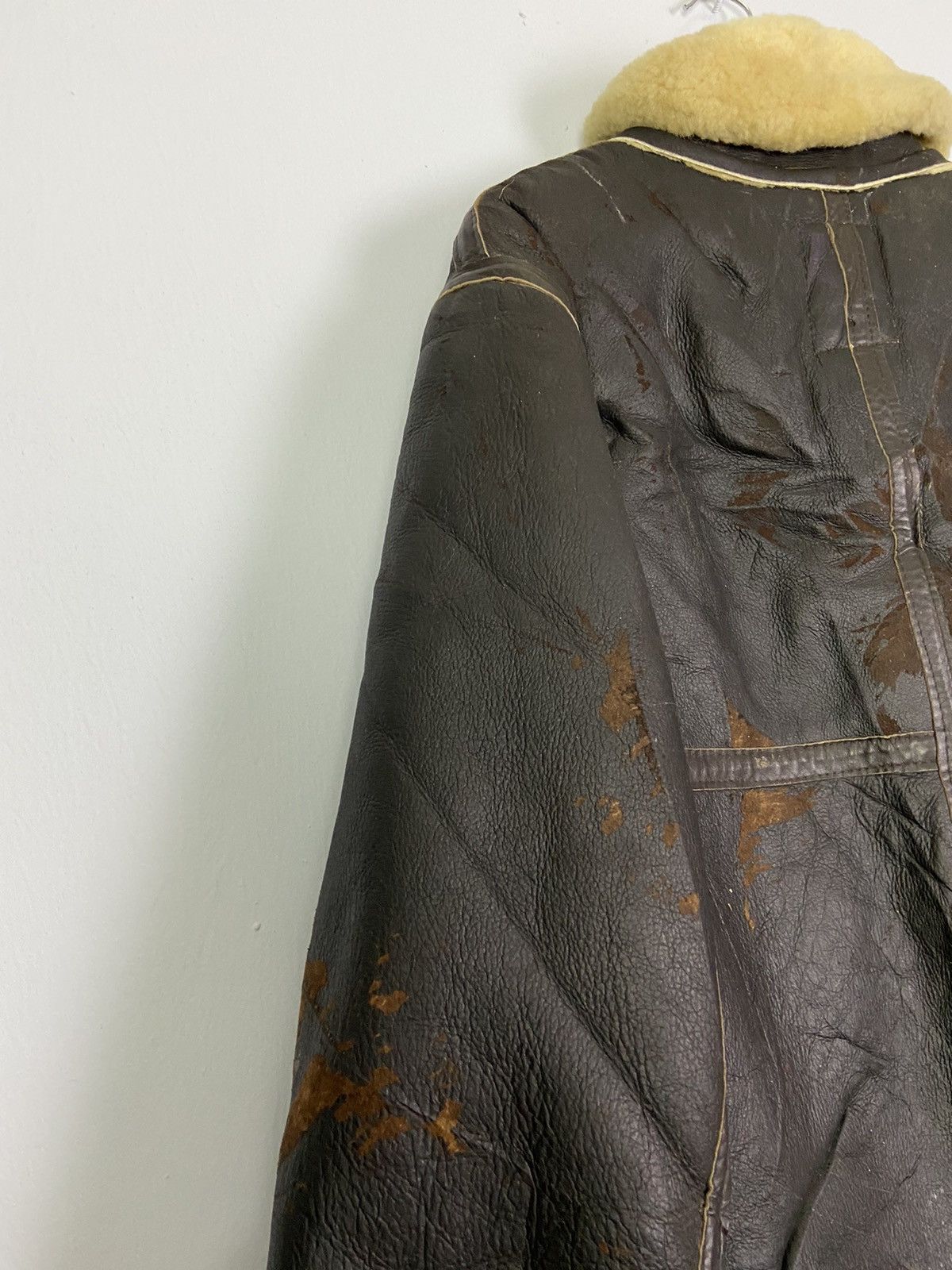 Other Vintage B3 Aviator Real Sheepskin Airforce Leather Jacket Size US L / EU 52-54 / 3 - 13 Thumbnail