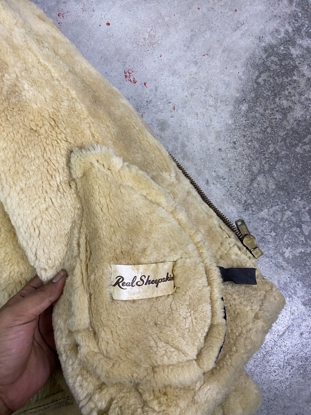 Other Vintage B3 Aviator Real Sheepskin Airforce Leather Jacket Size US L / EU 52-54 / 3 - 21 Thumbnail
