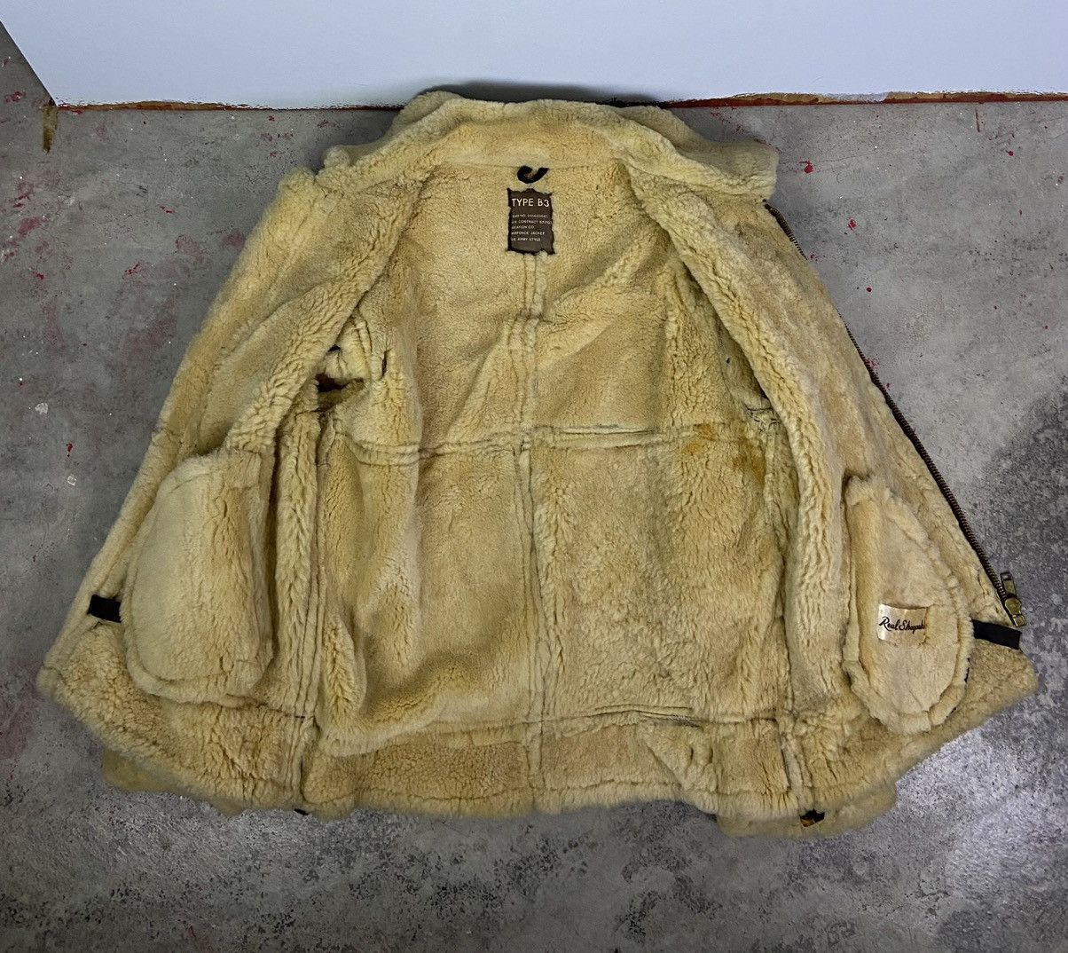 Other Vintage B3 Aviator Real Sheepskin Airforce Leather Jacket Size US L / EU 52-54 / 3 - 20 Thumbnail