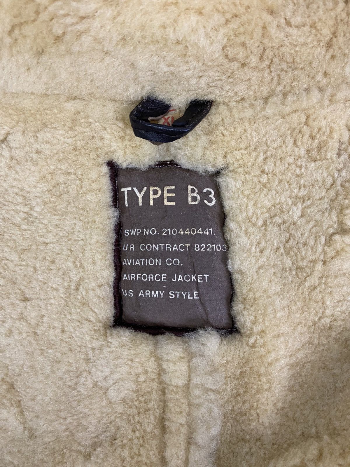 Other Vintage B3 Aviator Real Sheepskin Airforce Leather Jacket Size US L / EU 52-54 / 3 - 22 Thumbnail