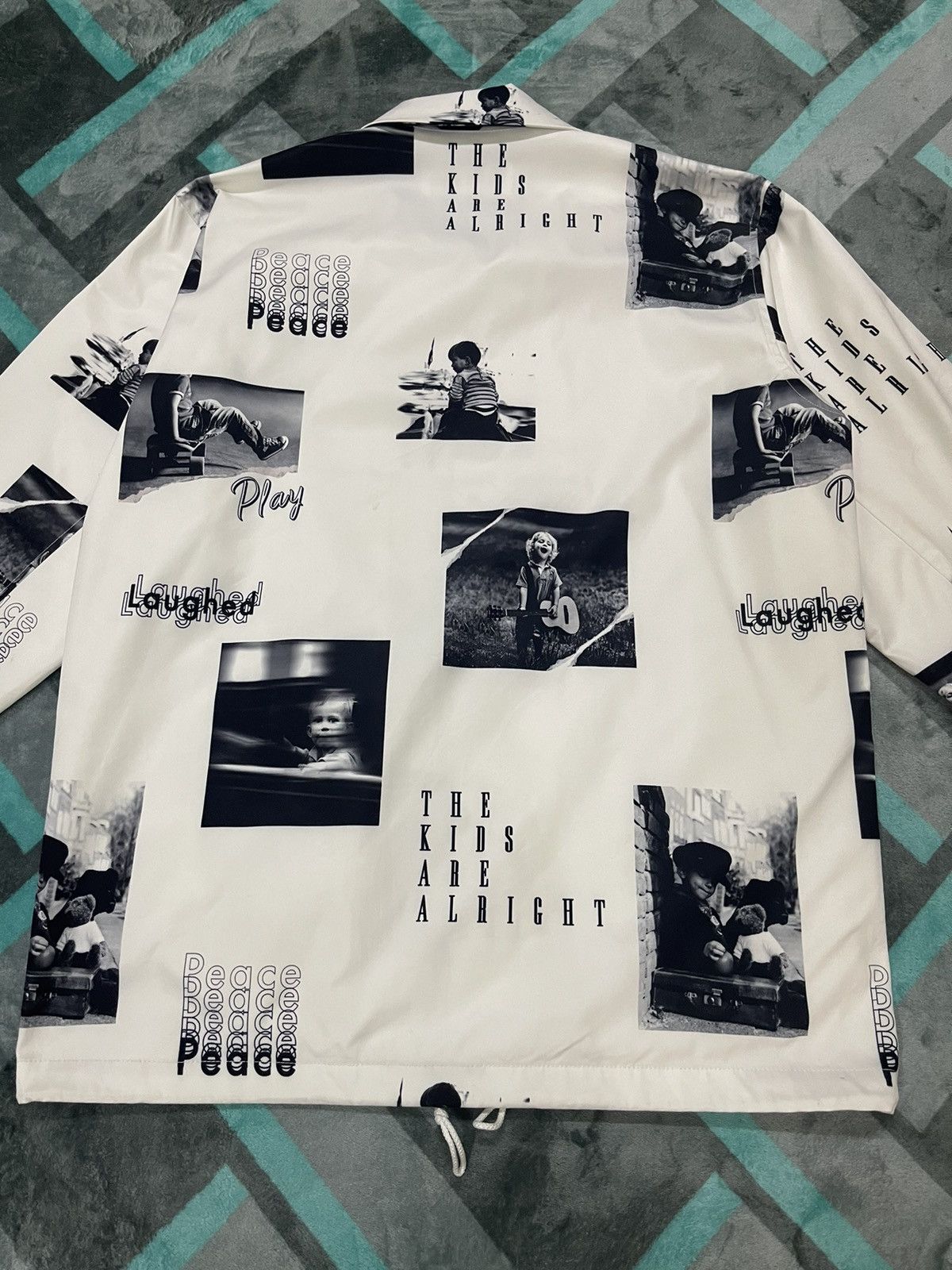 GOSTAR DE FUGA × Vintage VINTAGE GOSTAR DE FUGA PHOTO KIDS DESIGN JACKET Size US L / EU 52-54 / 3 - 12 Thumbnail