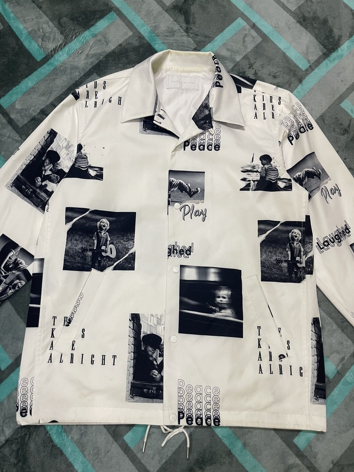 GOSTAR DE FUGA × Vintage VINTAGE GOSTAR DE FUGA PHOTO KIDS DESIGN JACKET Size US L / EU 52-54 / 3 - 3 Thumbnail