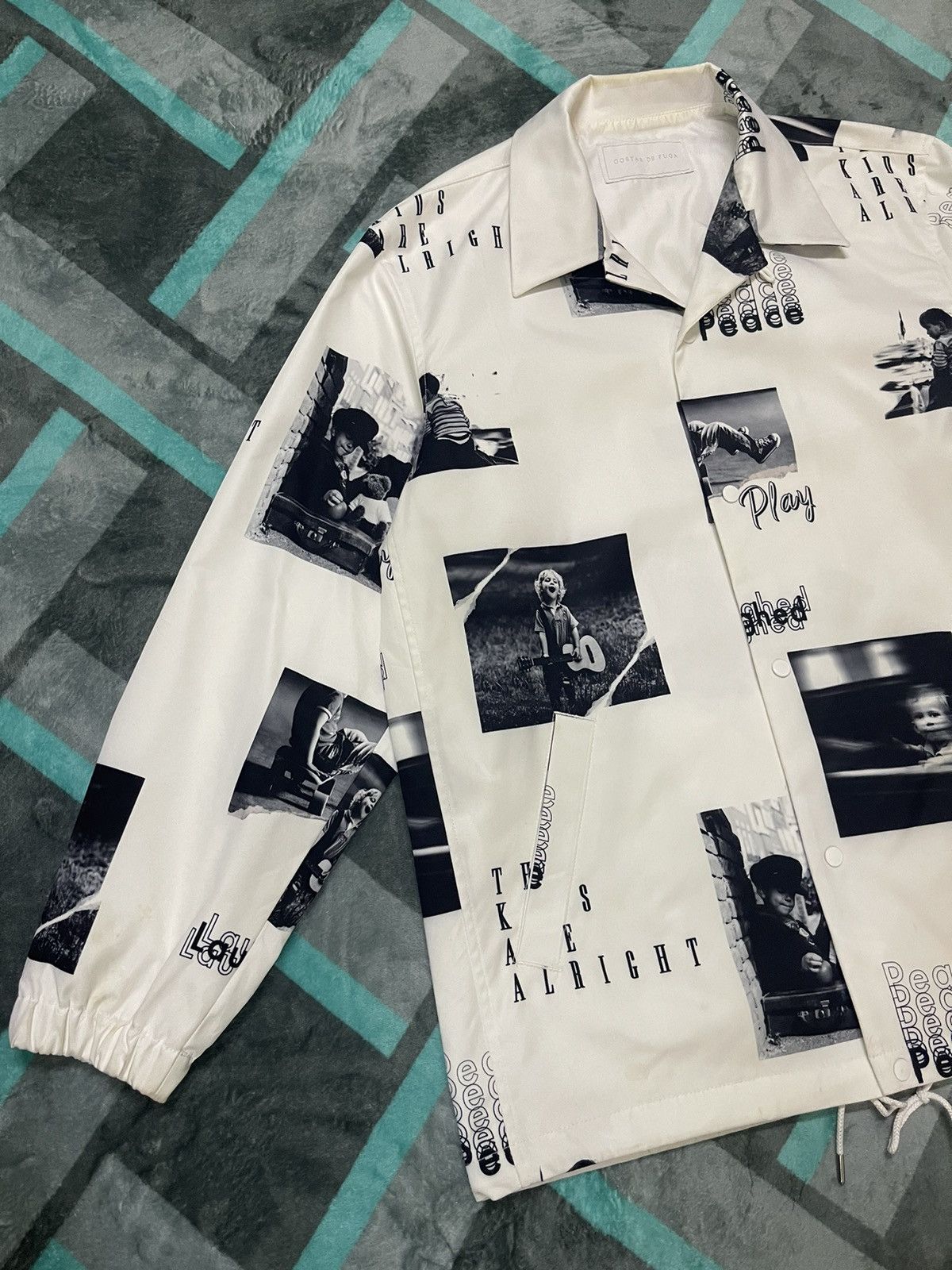 GOSTAR DE FUGA × Vintage VINTAGE GOSTAR DE FUGA PHOTO KIDS DESIGN JACKET Size US L / EU 52-54 / 3 - 5 Thumbnail