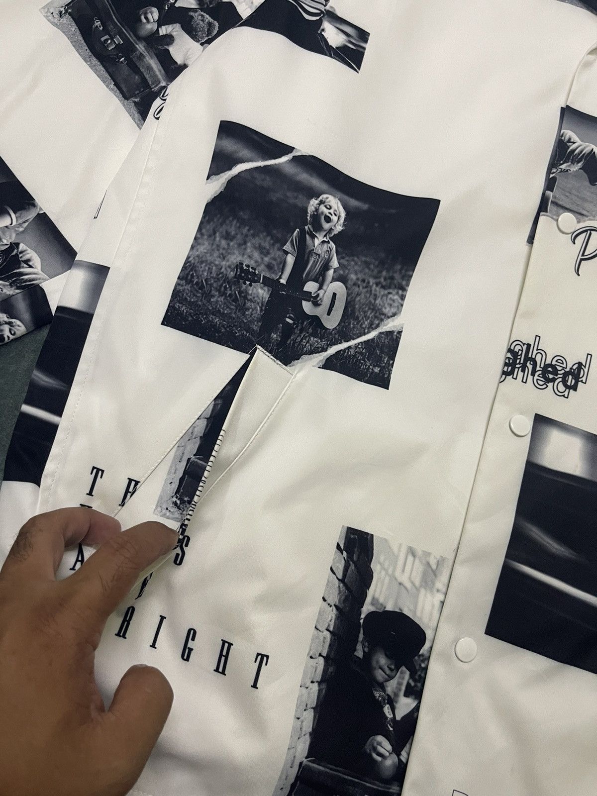 GOSTAR DE FUGA × Vintage VINTAGE GOSTAR DE FUGA PHOTO KIDS DESIGN JACKET Size US L / EU 52-54 / 3 - 6 Thumbnail
