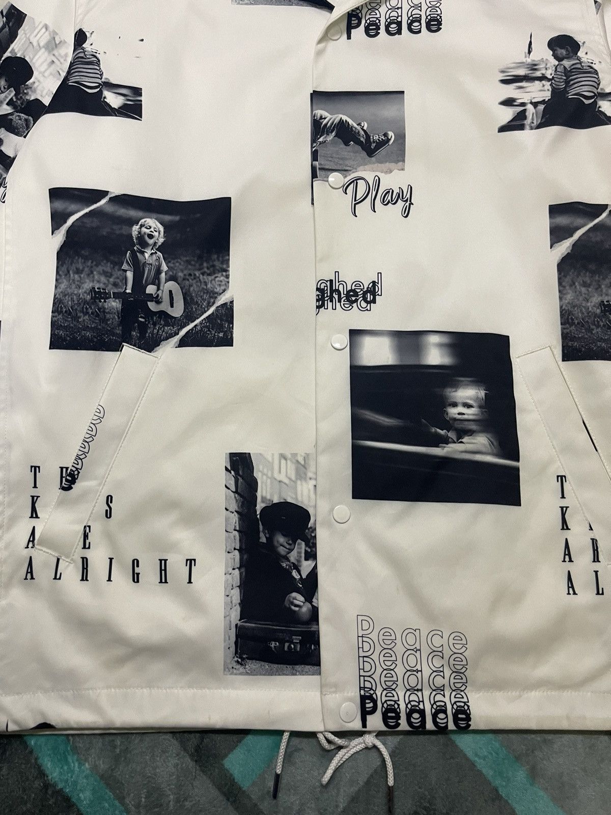 GOSTAR DE FUGA × Vintage VINTAGE GOSTAR DE FUGA PHOTO KIDS DESIGN JACKET Size US L / EU 52-54 / 3 - 7 Thumbnail