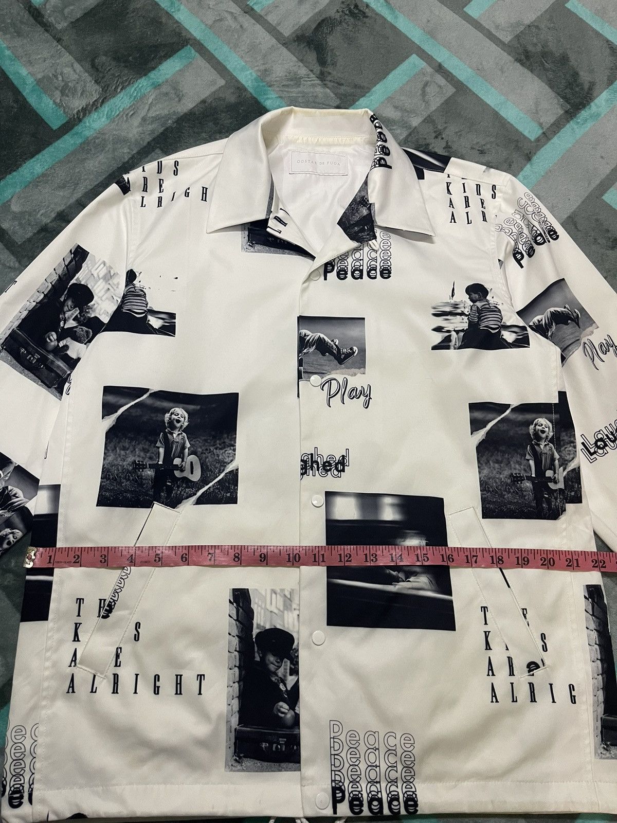 GOSTAR DE FUGA × Vintage VINTAGE GOSTAR DE FUGA PHOTO KIDS DESIGN JACKET Size US L / EU 52-54 / 3 - 16 Thumbnail