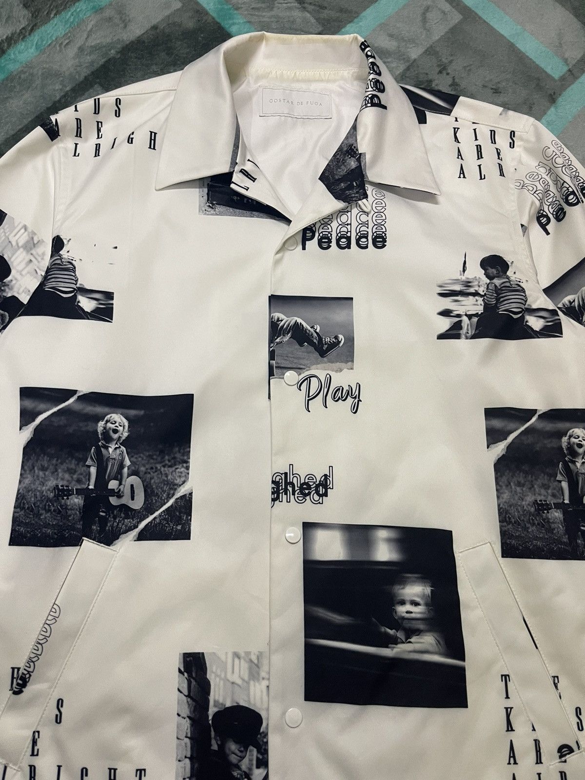 GOSTAR DE FUGA × Vintage VINTAGE GOSTAR DE FUGA PHOTO KIDS DESIGN JACKET Size US L / EU 52-54 / 3 - 8 Thumbnail