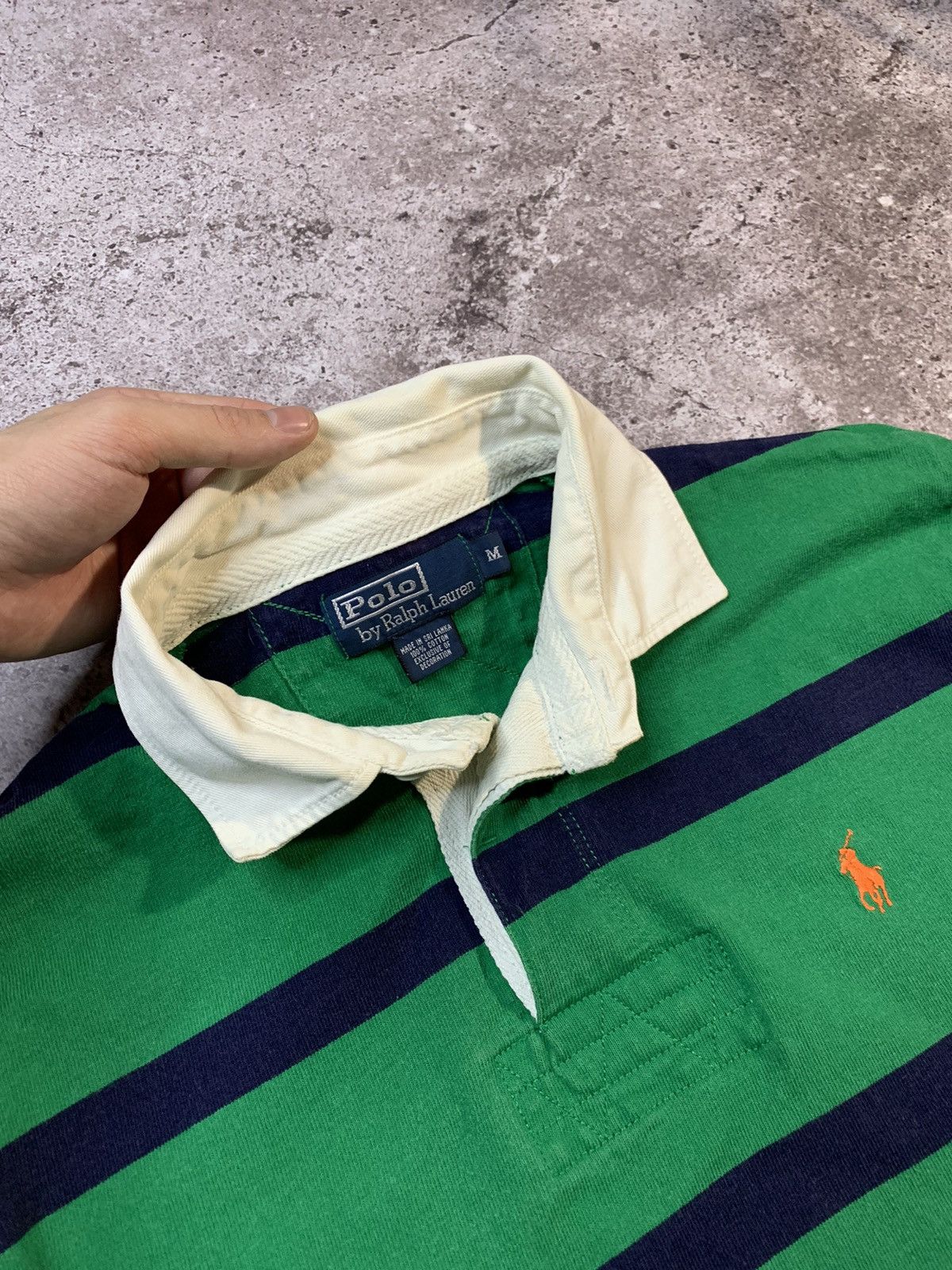Polo Ralph Lauren × Rugby Ralph Lauren × Vintage Vintage Polo Ralph Lauren Striped Rugby Shirt Size US M / EU 48-50 / 2 - 4 Thumbnail