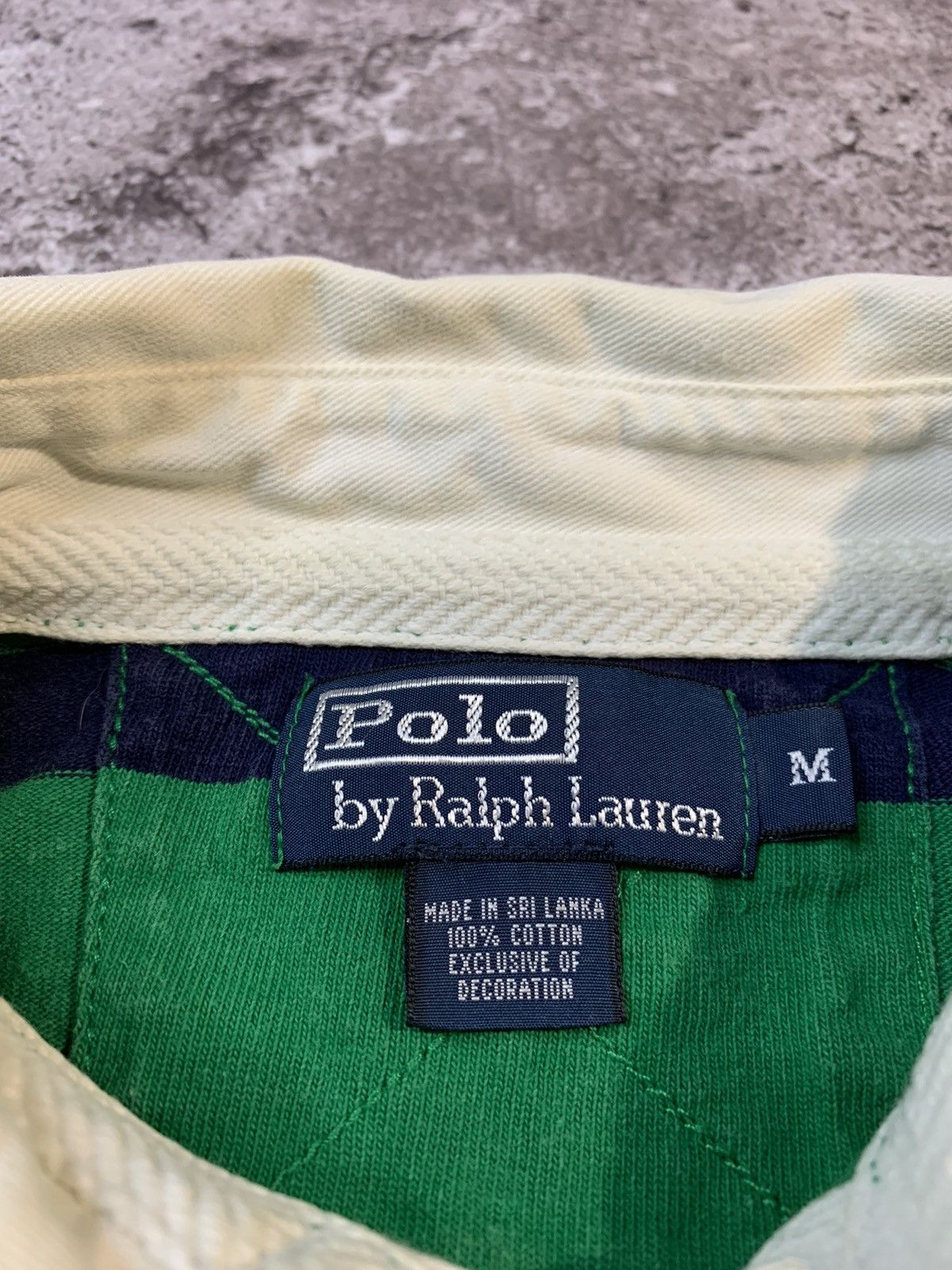 Polo Ralph Lauren × Rugby Ralph Lauren × Vintage Vintage Polo Ralph Lauren Striped Rugby Shirt Size US M / EU 48-50 / 2 - 9 Thumbnail