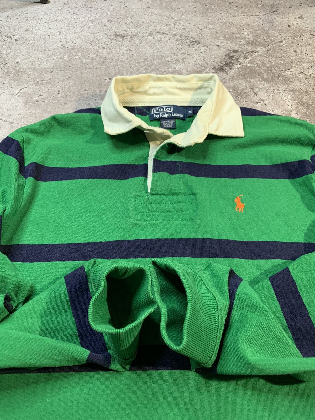 Polo Ralph Lauren × Rugby Ralph Lauren × Vintage Vintage Polo Ralph Lauren Striped Rugby Shirt Size US M / EU 48-50 / 2 - 3 Thumbnail