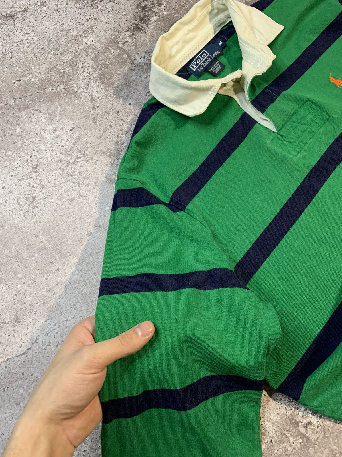 Polo Ralph Lauren × Rugby Ralph Lauren × Vintage Vintage Polo Ralph Lauren Striped Rugby Shirt Size US M / EU 48-50 / 2 - 6 Thumbnail