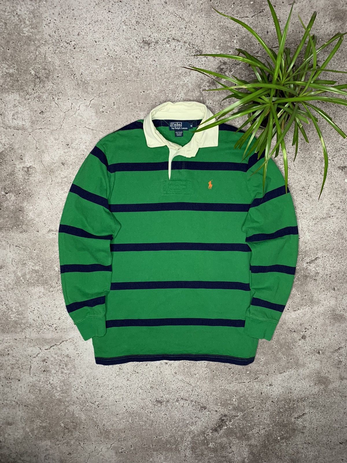 Polo Ralph Lauren × Rugby Ralph Lauren × Vintage Vintage Polo Ralph Lauren Striped Rugby Shirt Size US M / EU 48-50 / 2 - 1 Thumbnail