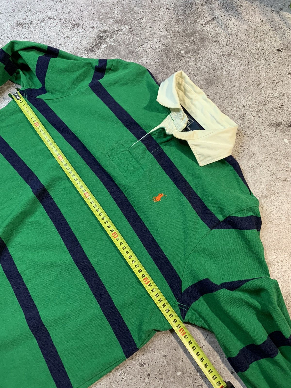 Polo Ralph Lauren × Rugby Ralph Lauren × Vintage Vintage Polo Ralph Lauren Striped Rugby Shirt Size US M / EU 48-50 / 2 - 11 Thumbnail