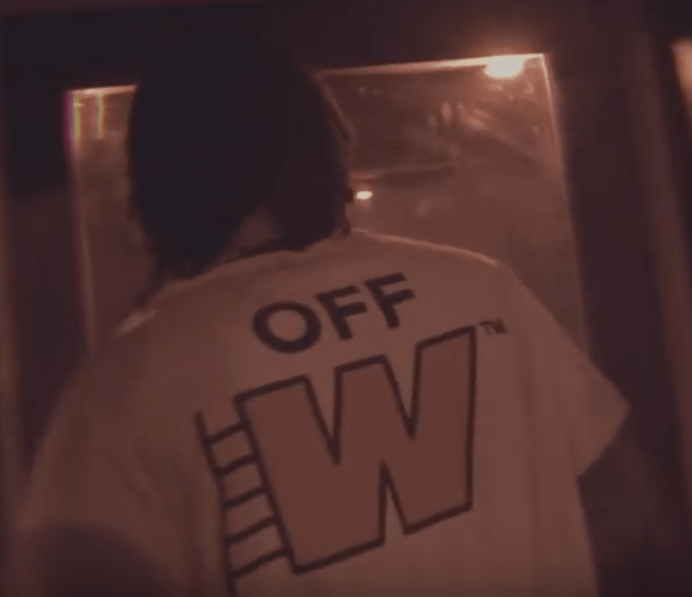 Off white ladder tee hotsell