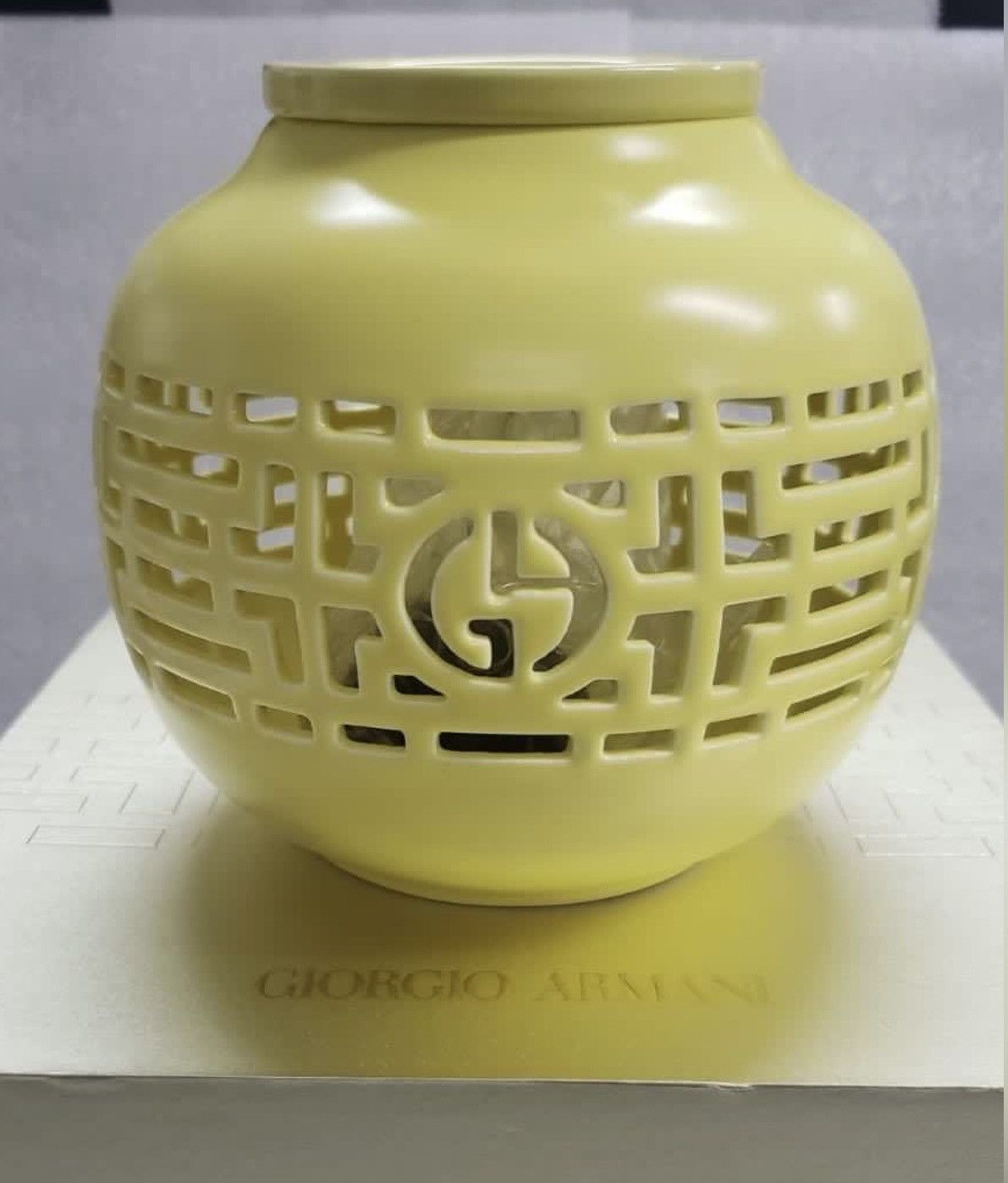 Armani Ceramic Oil Burner Light Lantern Home Decor