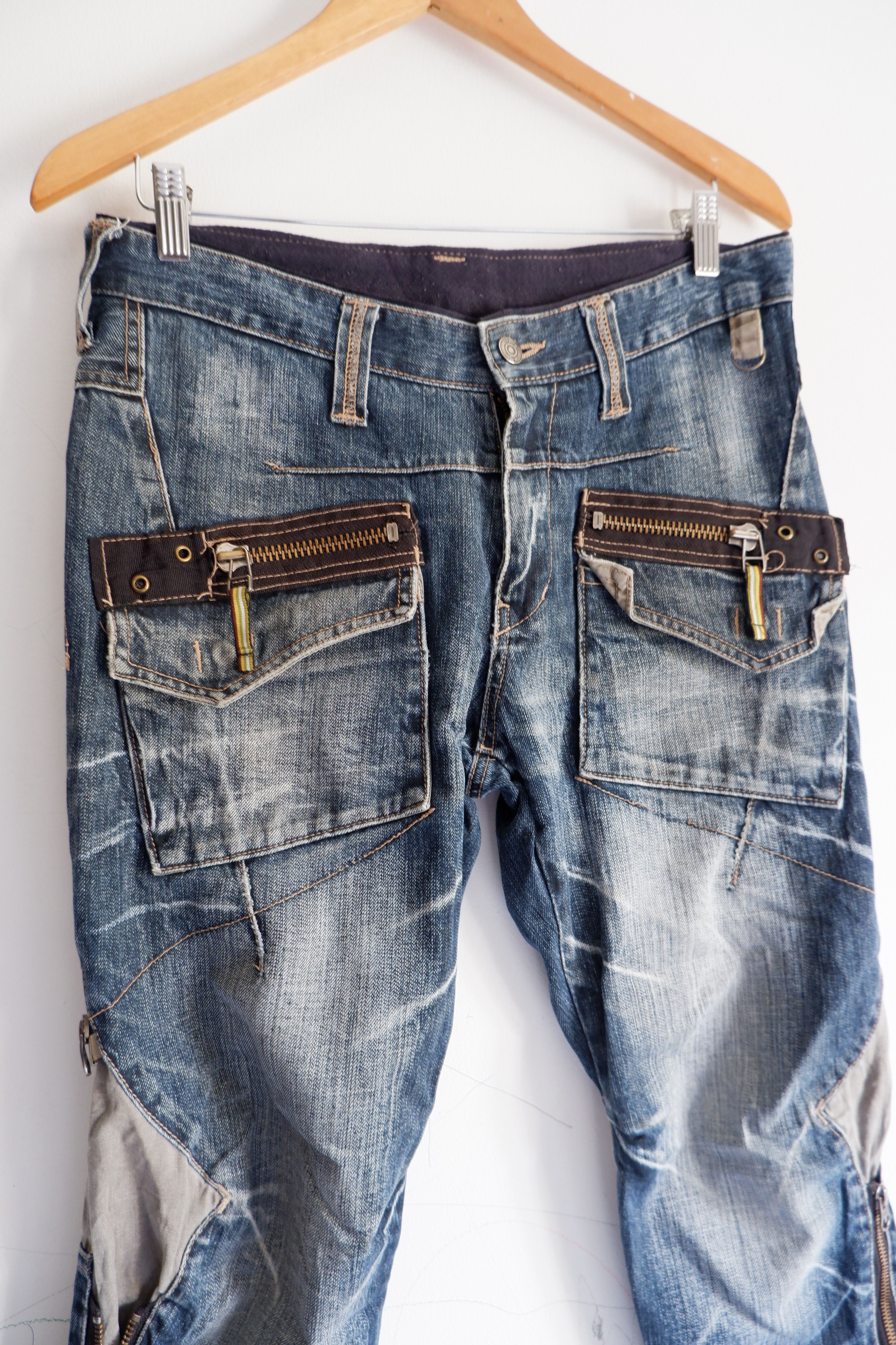 PPFM Mudwash Vintage PPFM Biker Zipper Denim Size US 34 / EU 50 - 5 Thumbnail