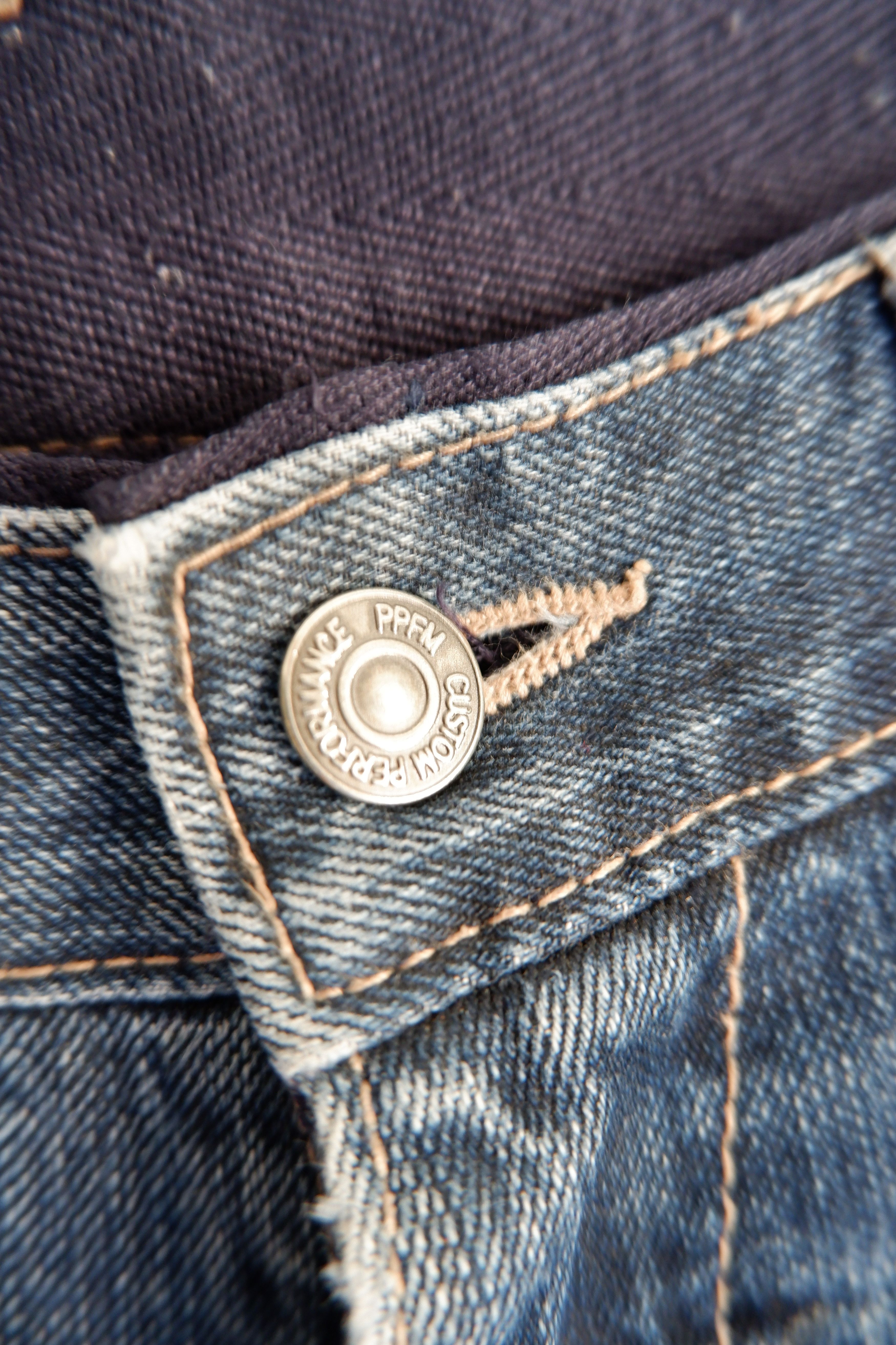 PPFM Mudwash Vintage PPFM Biker Zipper Denim Size US 34 / EU 50 - 6 Thumbnail