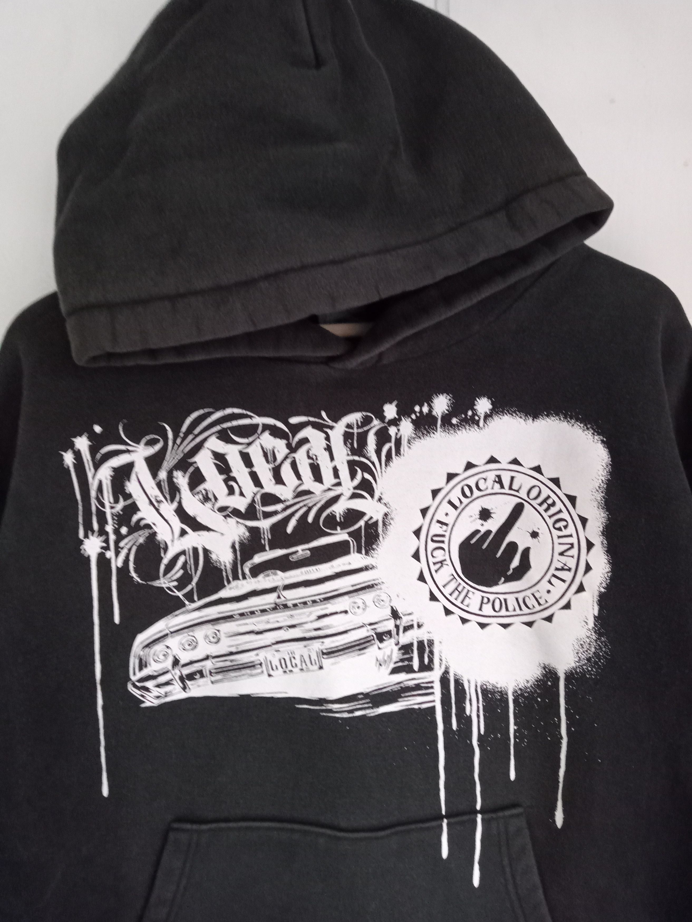 Japanese Brand Fuck The Police Splashed Graphic Hoodie Size US XL / EU 56 / 4 - 3 Thumbnail