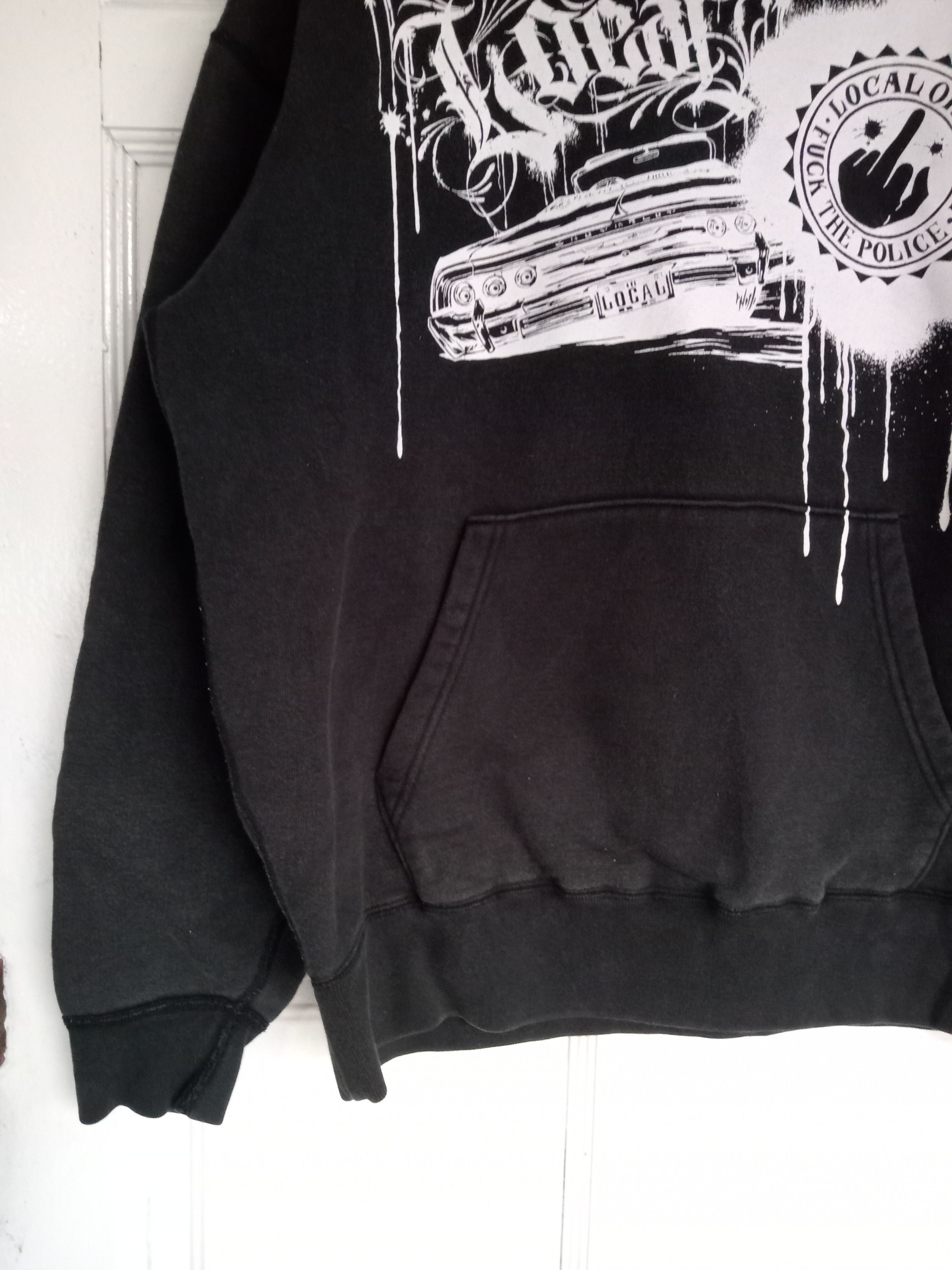 Japanese Brand Fuck The Police Splashed Graphic Hoodie Size US XL / EU 56 / 4 - 2 Thumbnail
