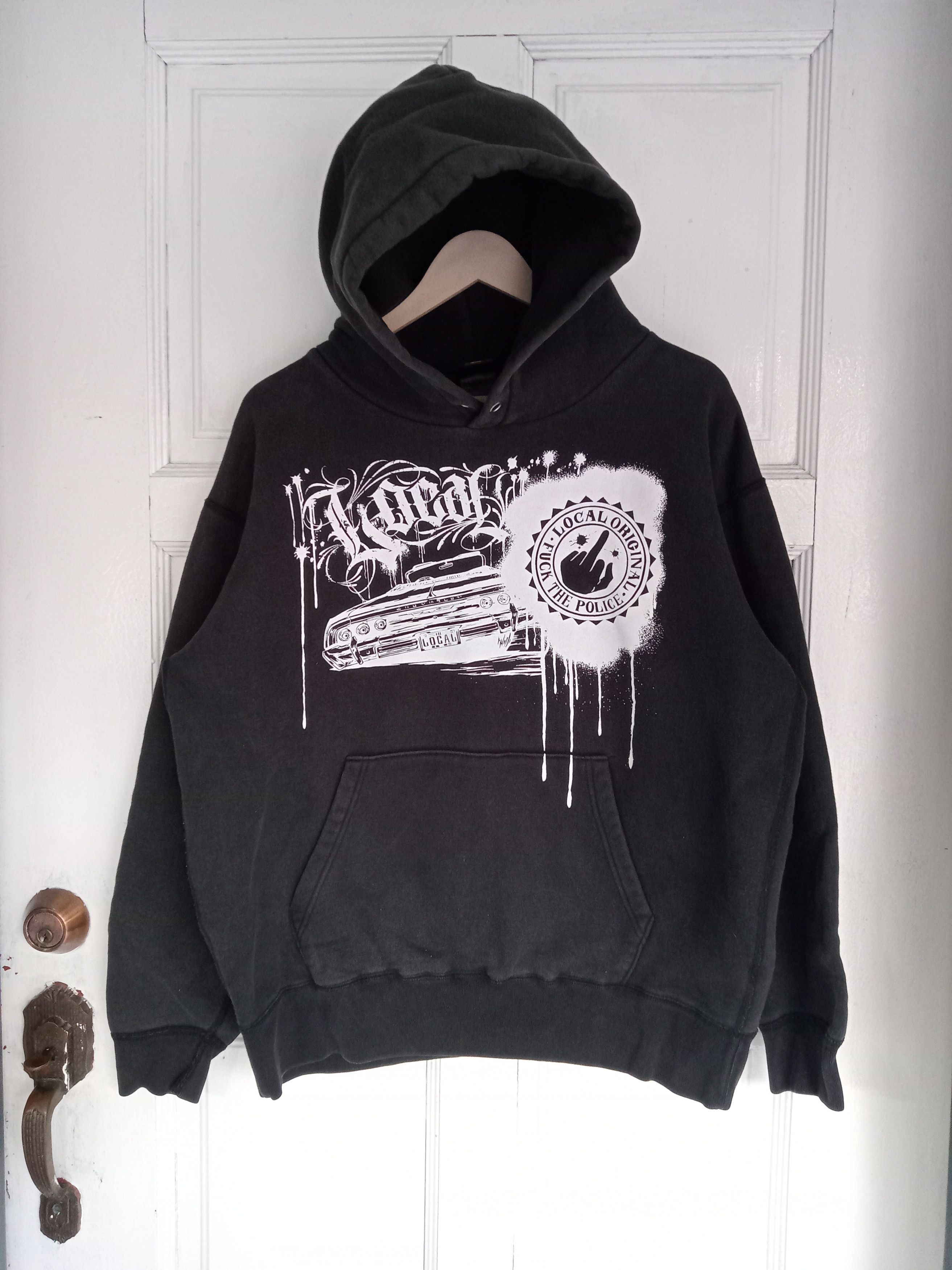 Japanese Brand Fuck The Police Splashed Graphic Hoodie Size US XL / EU 56 / 4 - 1 Thumbnail