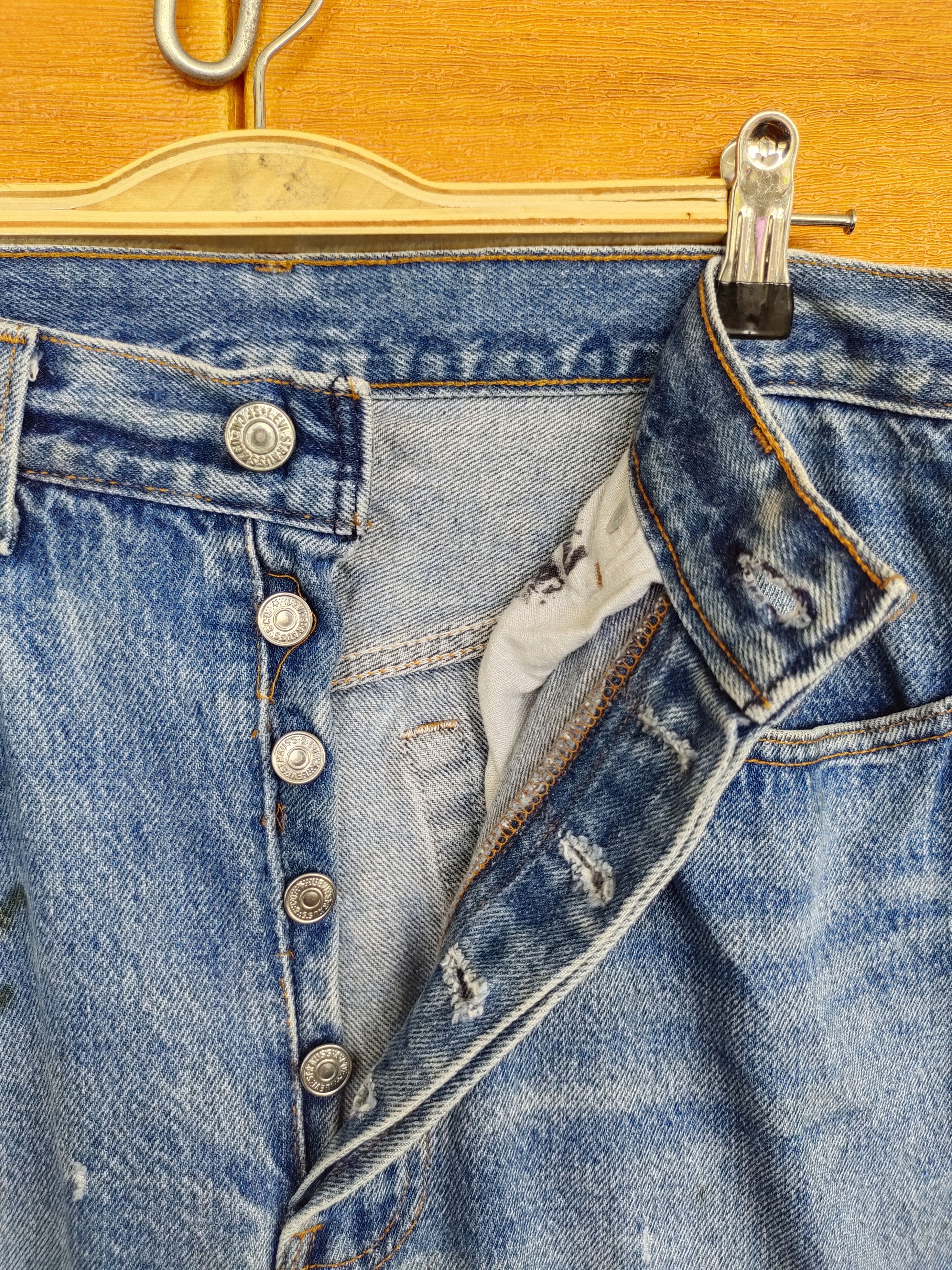Levi's Vintage 80s LEVIS 501 USA Top Button 552 Rusty Denim Pants Size US 31 - 15 Thumbnail