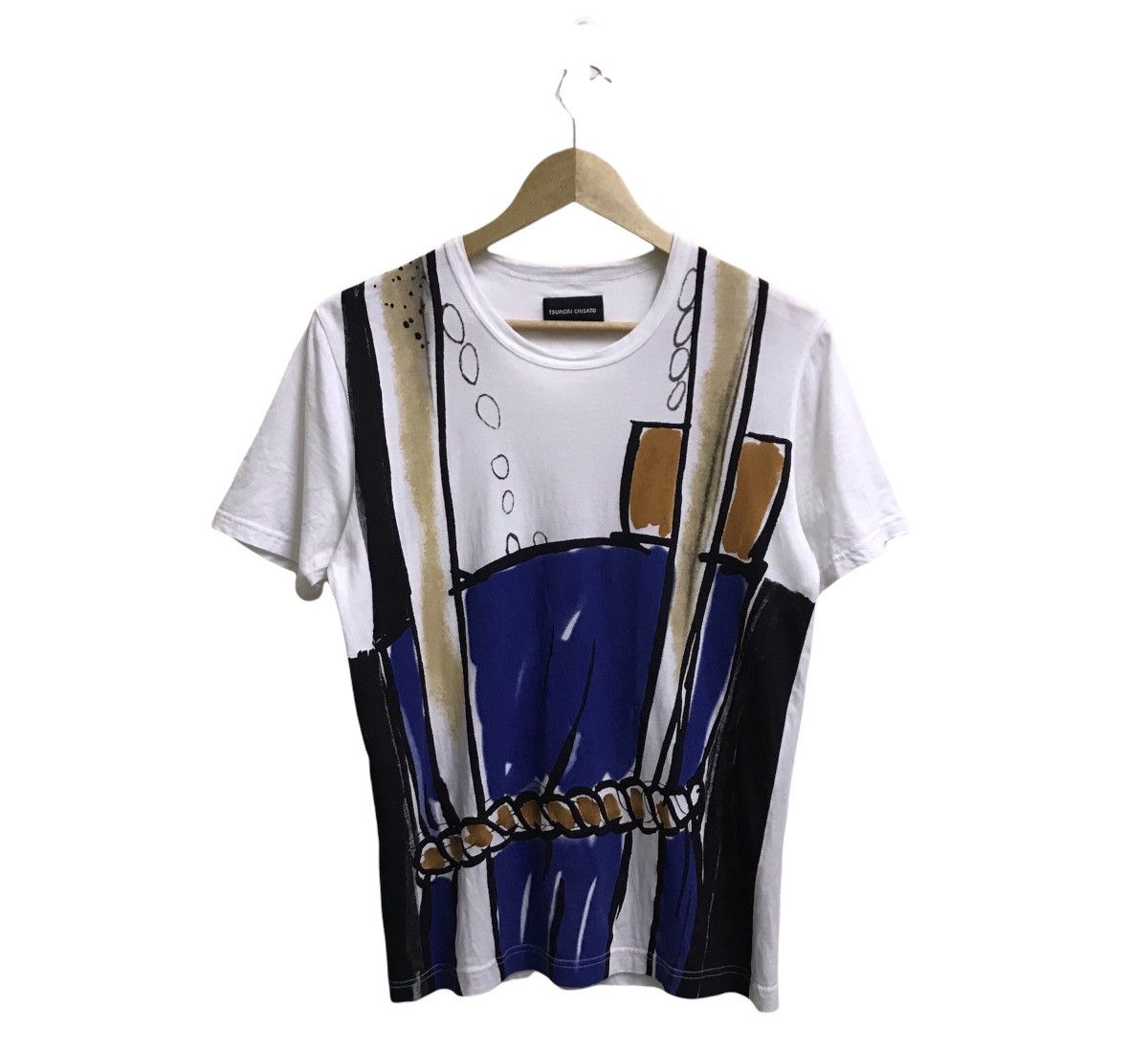 Issey Miyake Vintage 90s Tsumori Chisato fullprint Tshirt Size US S / EU 44-46 / 1 - 2 Thumbnail