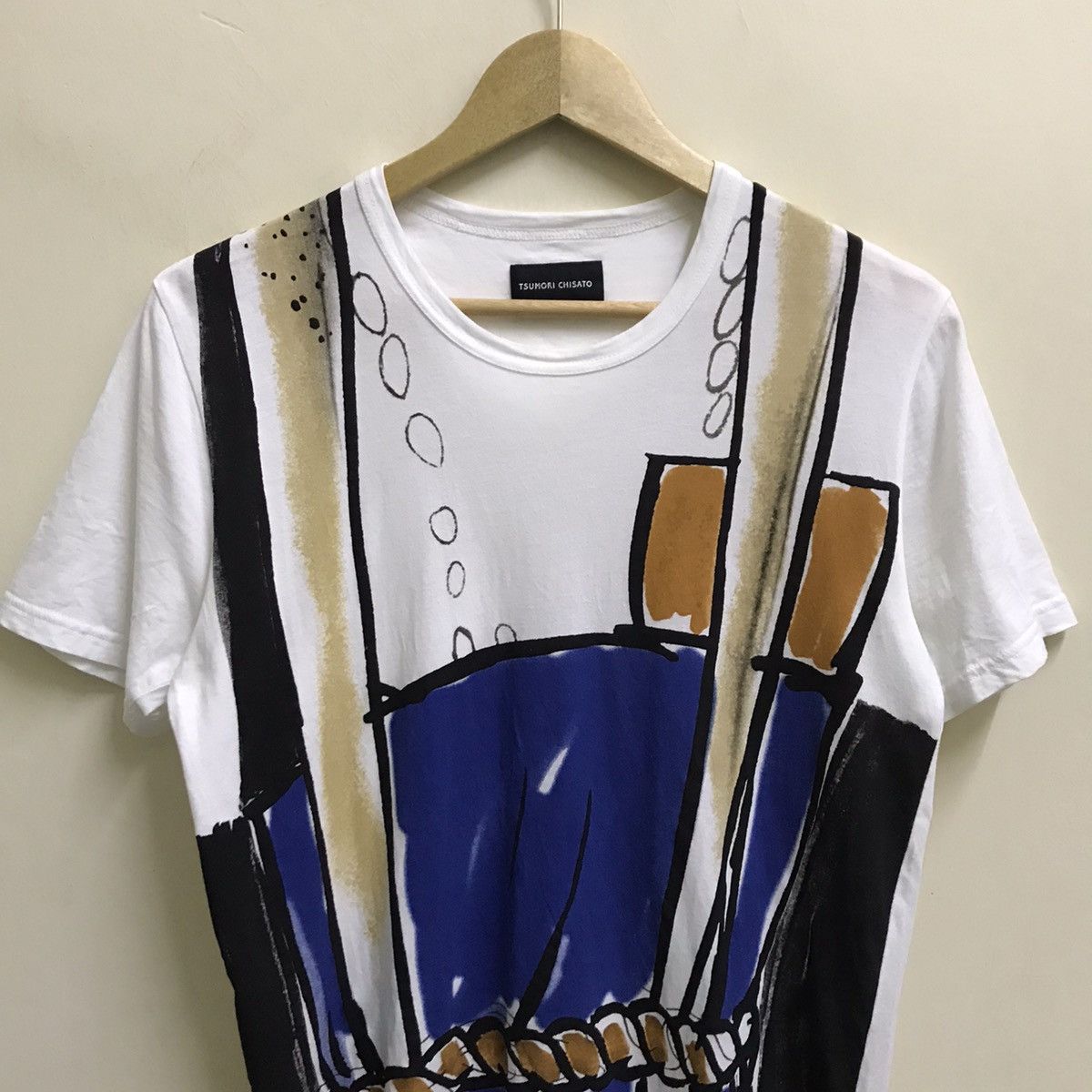 Issey Miyake Vintage 90s Tsumori Chisato fullprint Tshirt Size US S / EU 44-46 / 1 - 4 Thumbnail